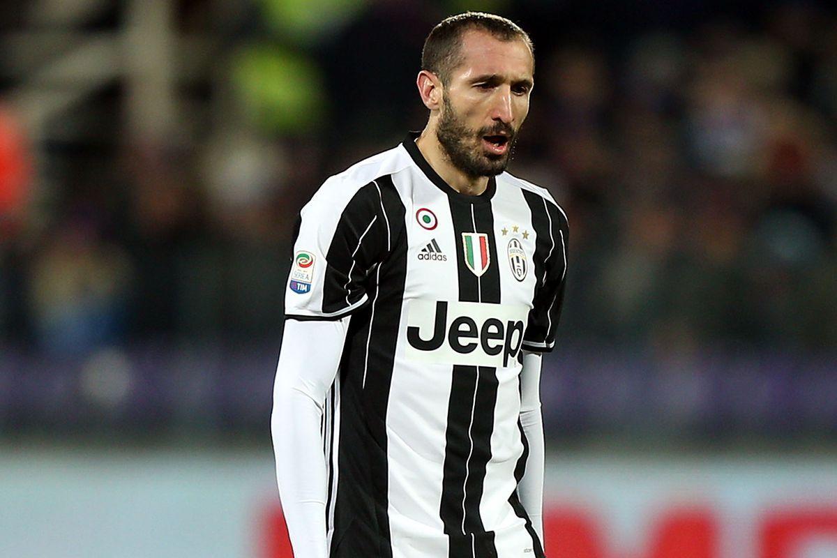 Report: Giorgio Chiellini to miss Juventus' game against Milan