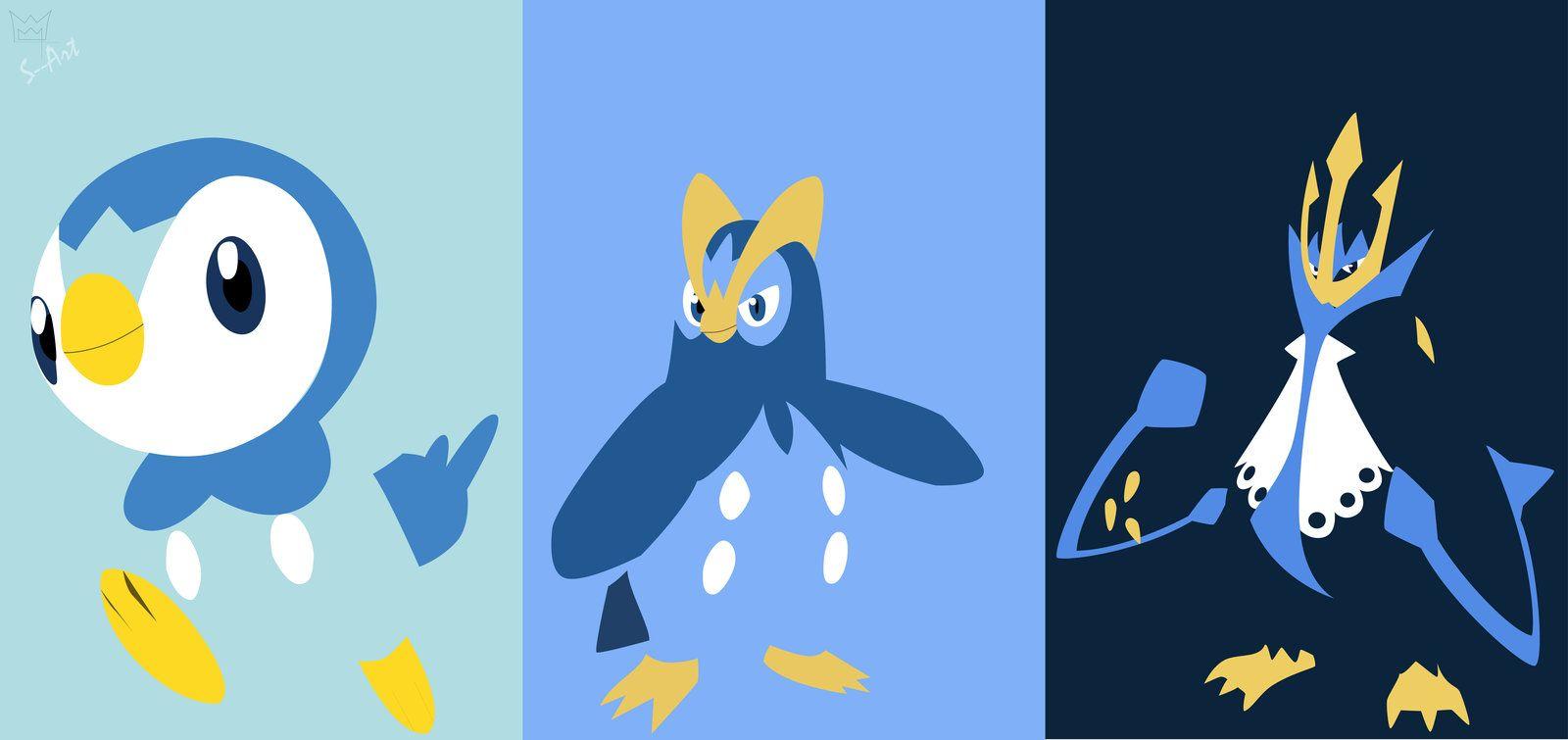 Piplup evolution line by S-Art