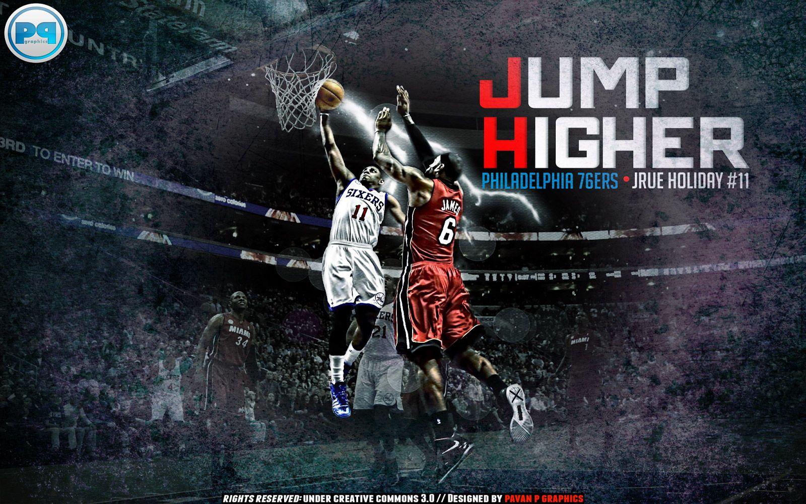 Jrue Holiday Dunk Over James 1600×1000 Wallpaper. Basketball