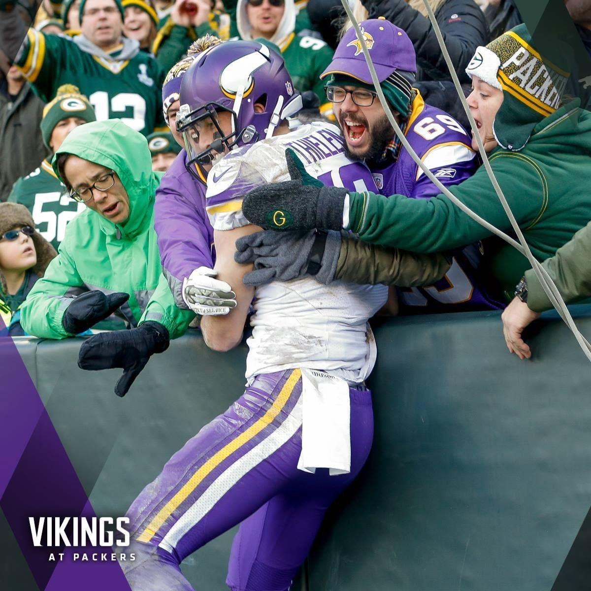 Viking Leap! Love Adam Thielen. Sports Stuff