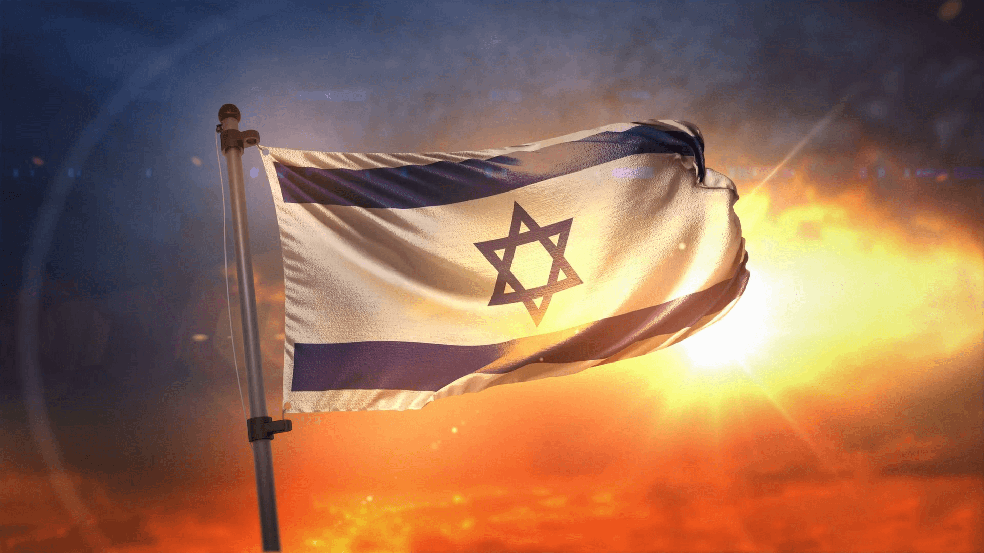Photo Collection Israel Flag Sunset Wallpaper