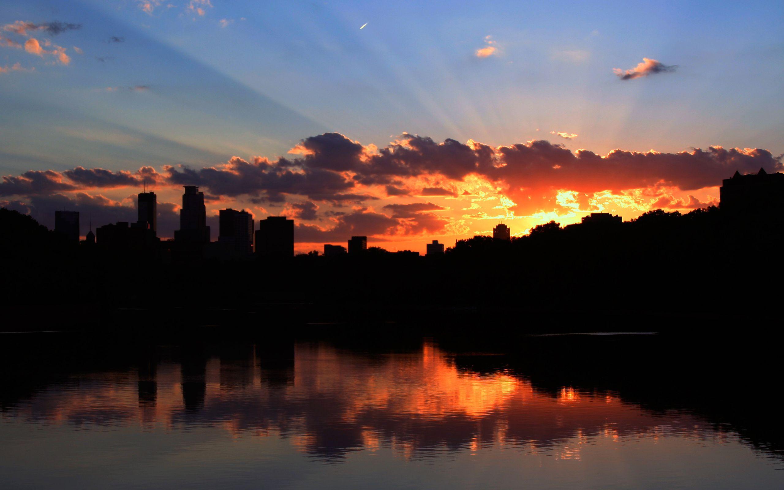 Minneapolis Sunset Wallpaper