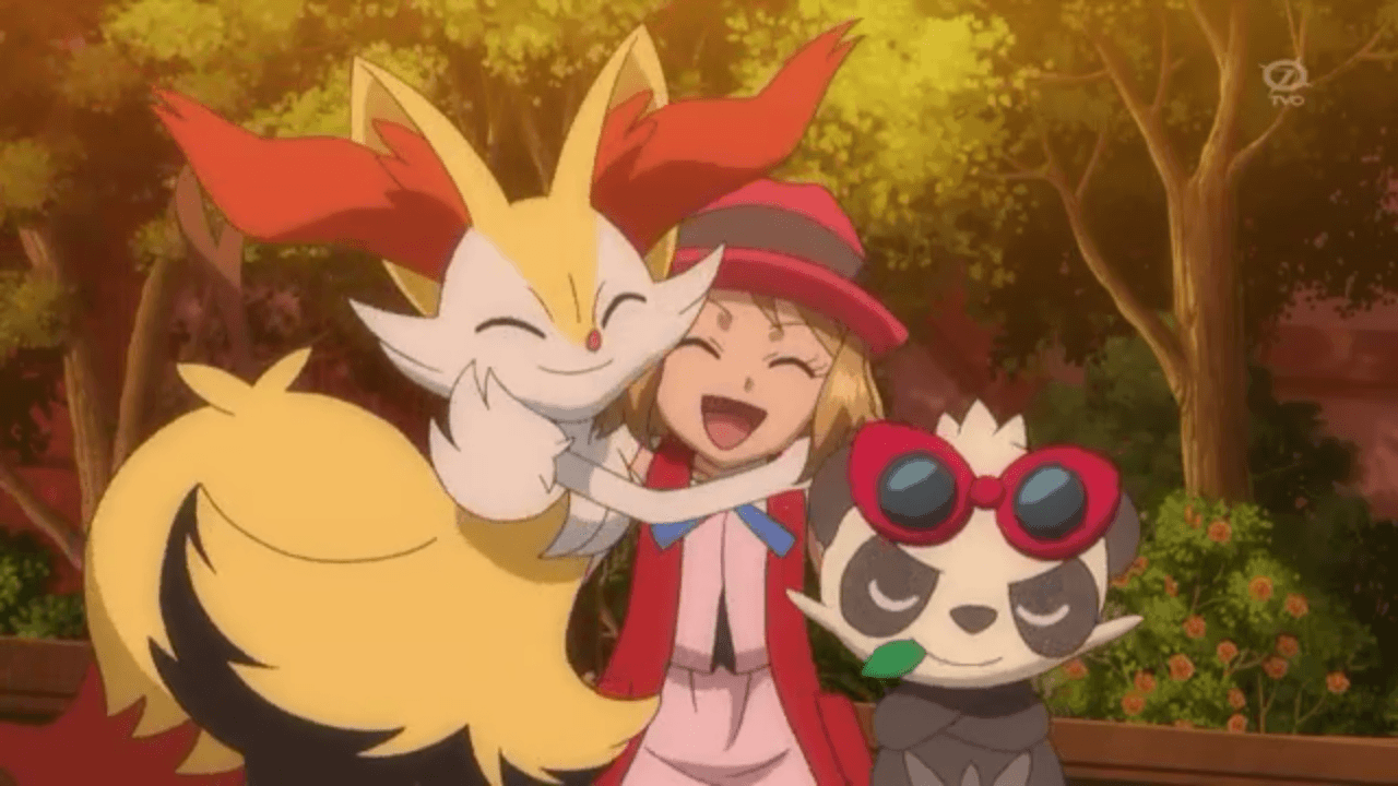 Serena (Pokemon XY) image Serena Braixen and Pancham HD wallpaper