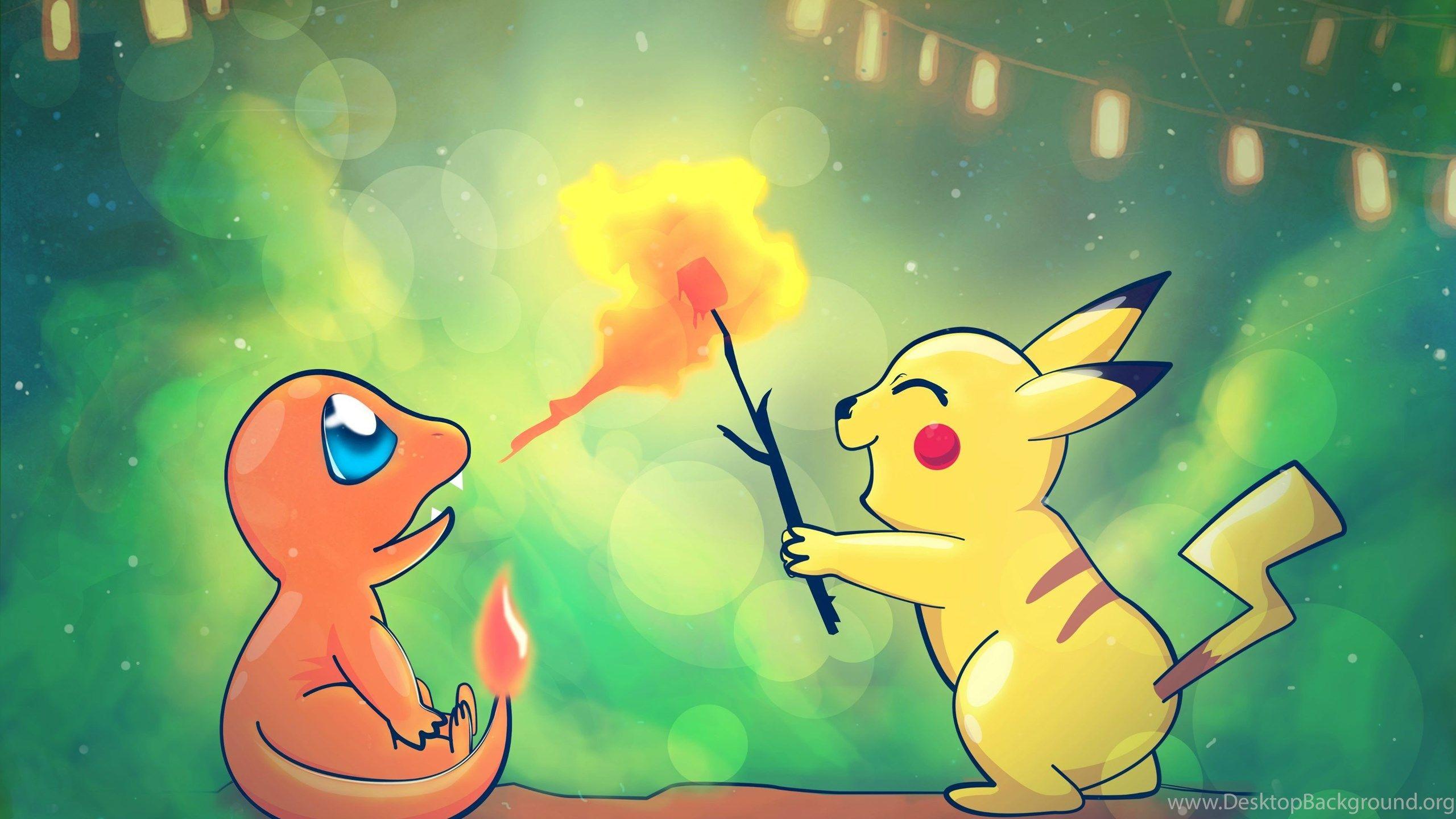 Original Art] Charmander And Pikachu [3543x2214], Wallpaper