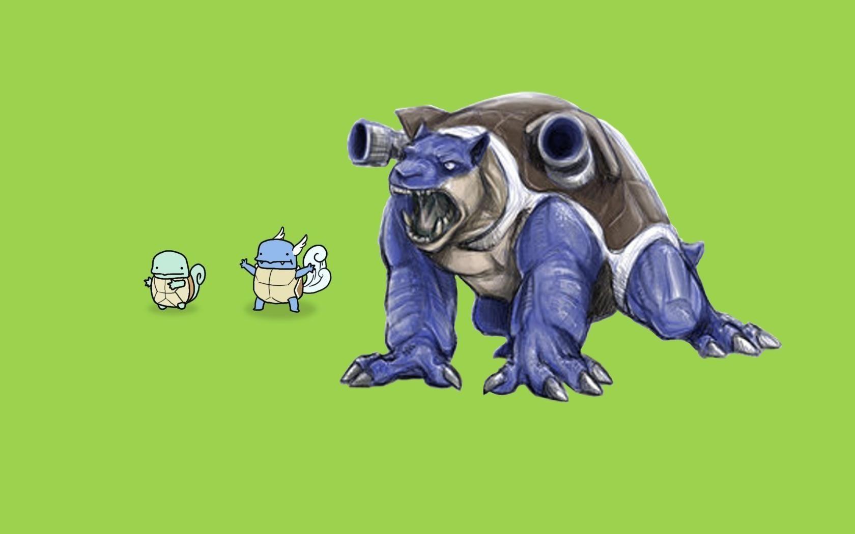 pokemon squirtle blastoise 1680x1050 wallpaper High Quality