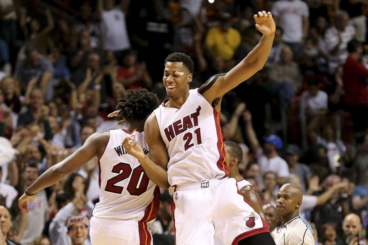 Hassan Whiteside, Justise Winslow and Josh Richardson are