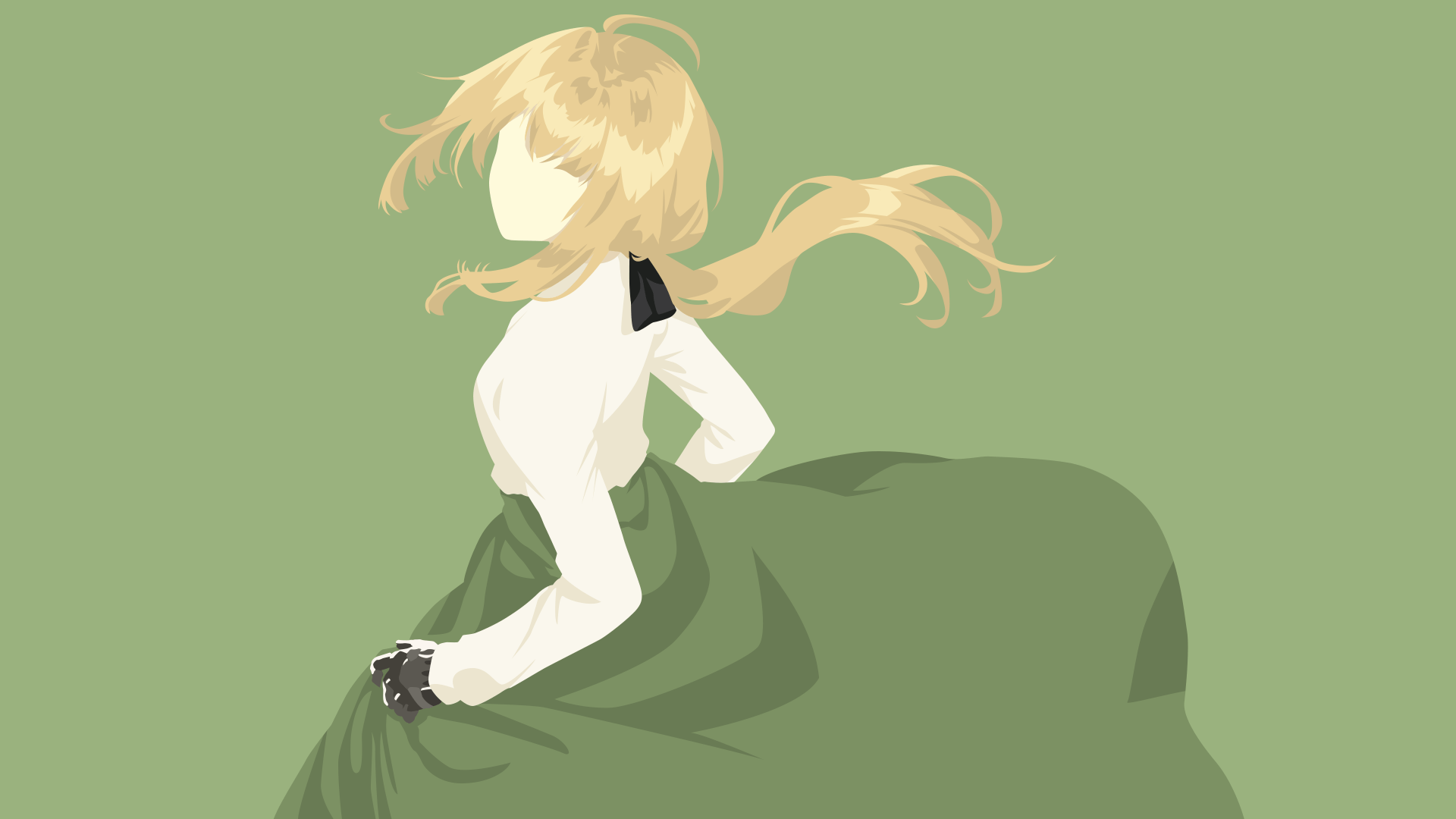 Fanjiwildanu, #Violet Evergarden, #simple background, #anime girls