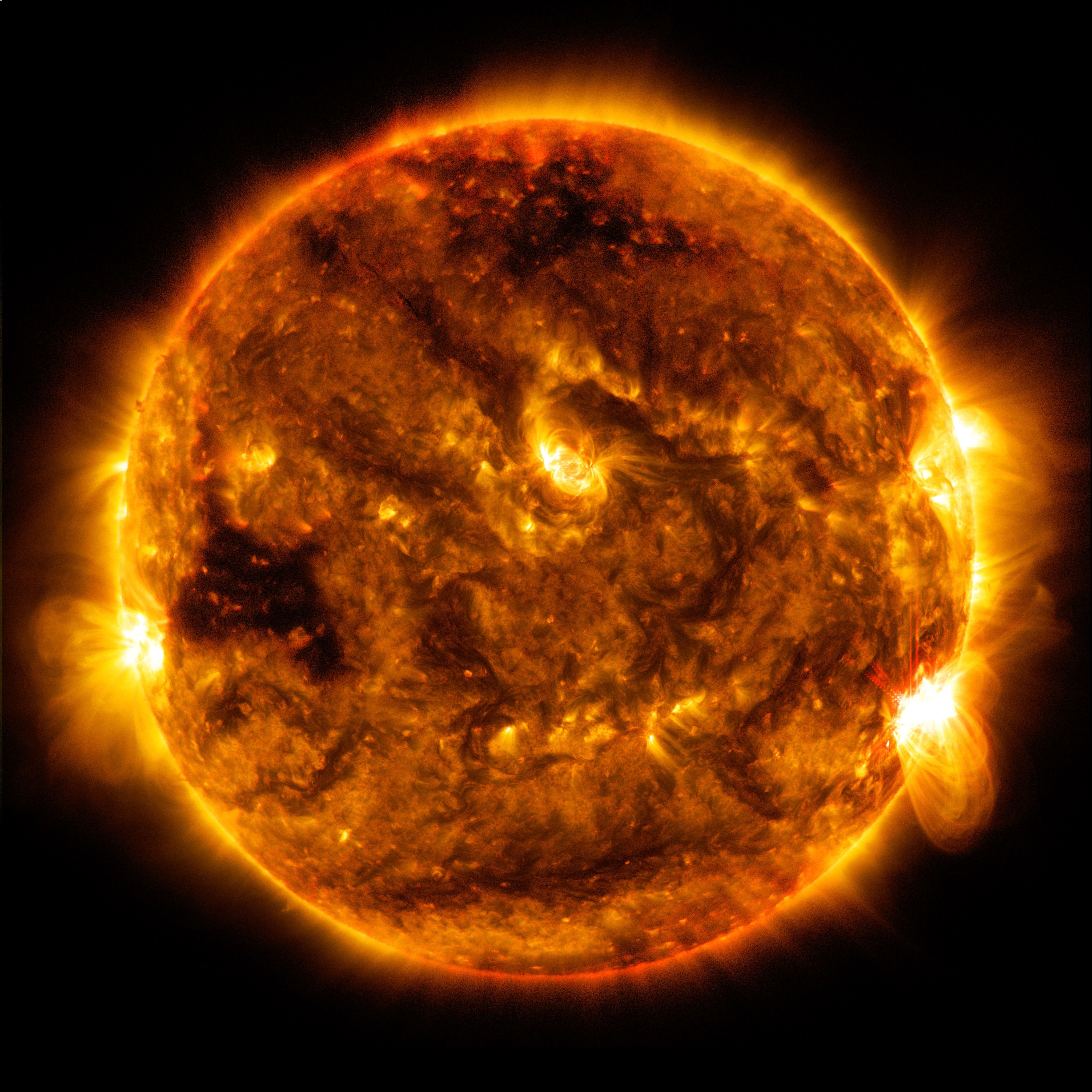 Sun Emits Mid Level Flare Oct. 1