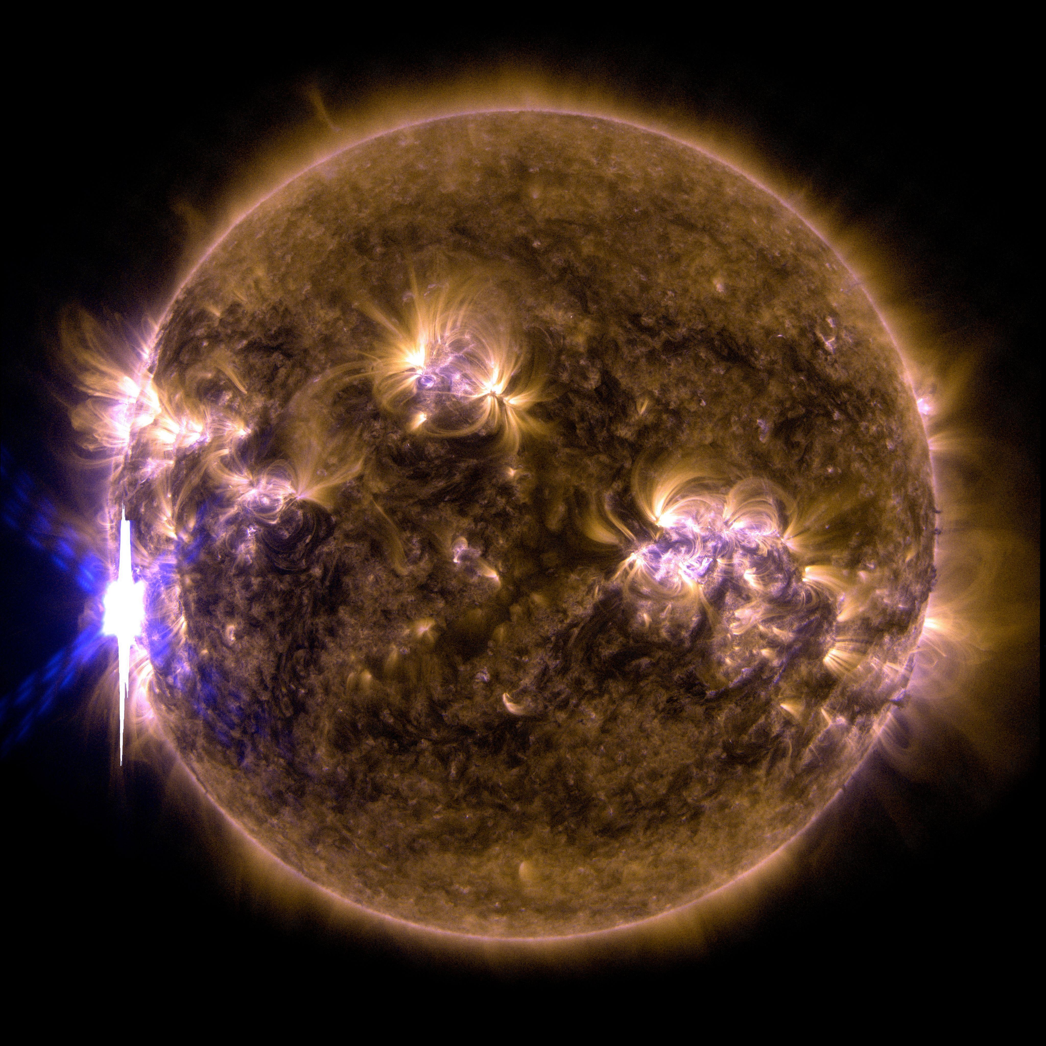 GMS: NASA's SDO Provides Image of Significant Solar Flare