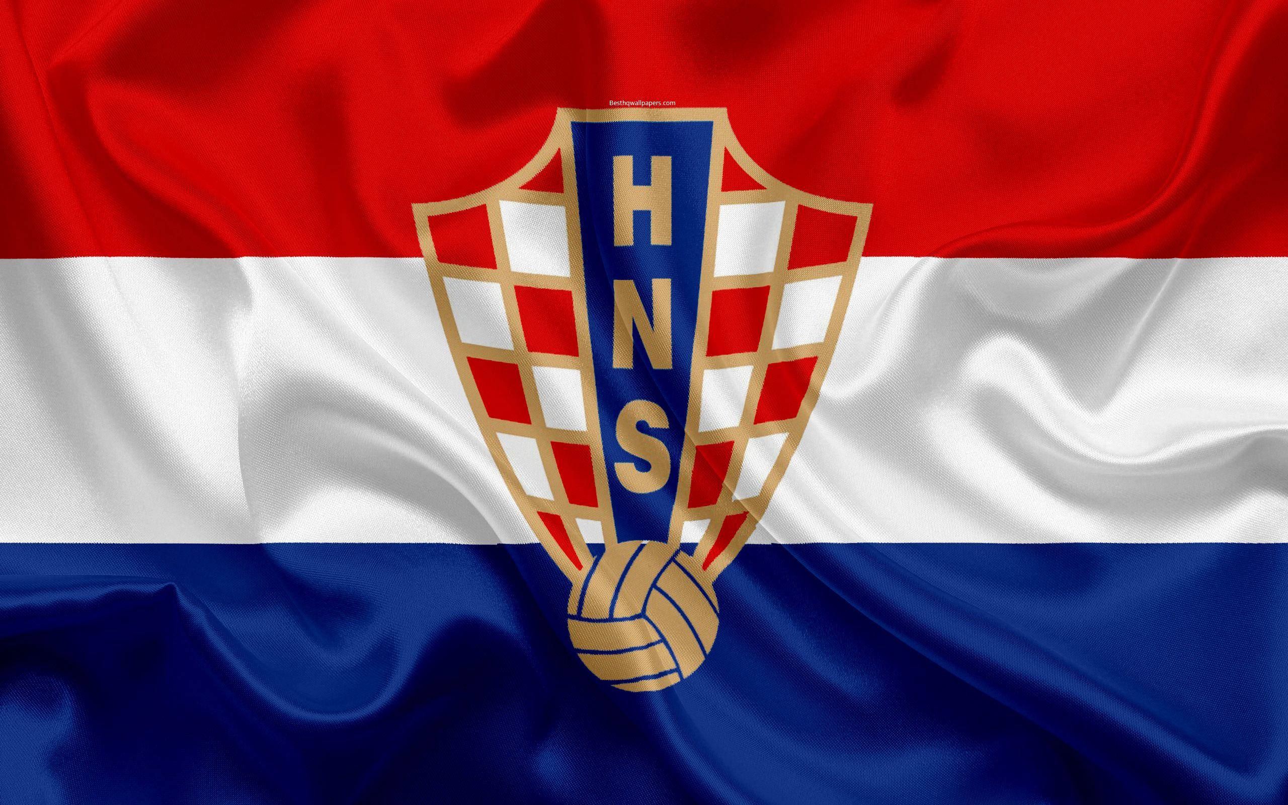 Download wallpaper Croatia national football team, emblem, logo