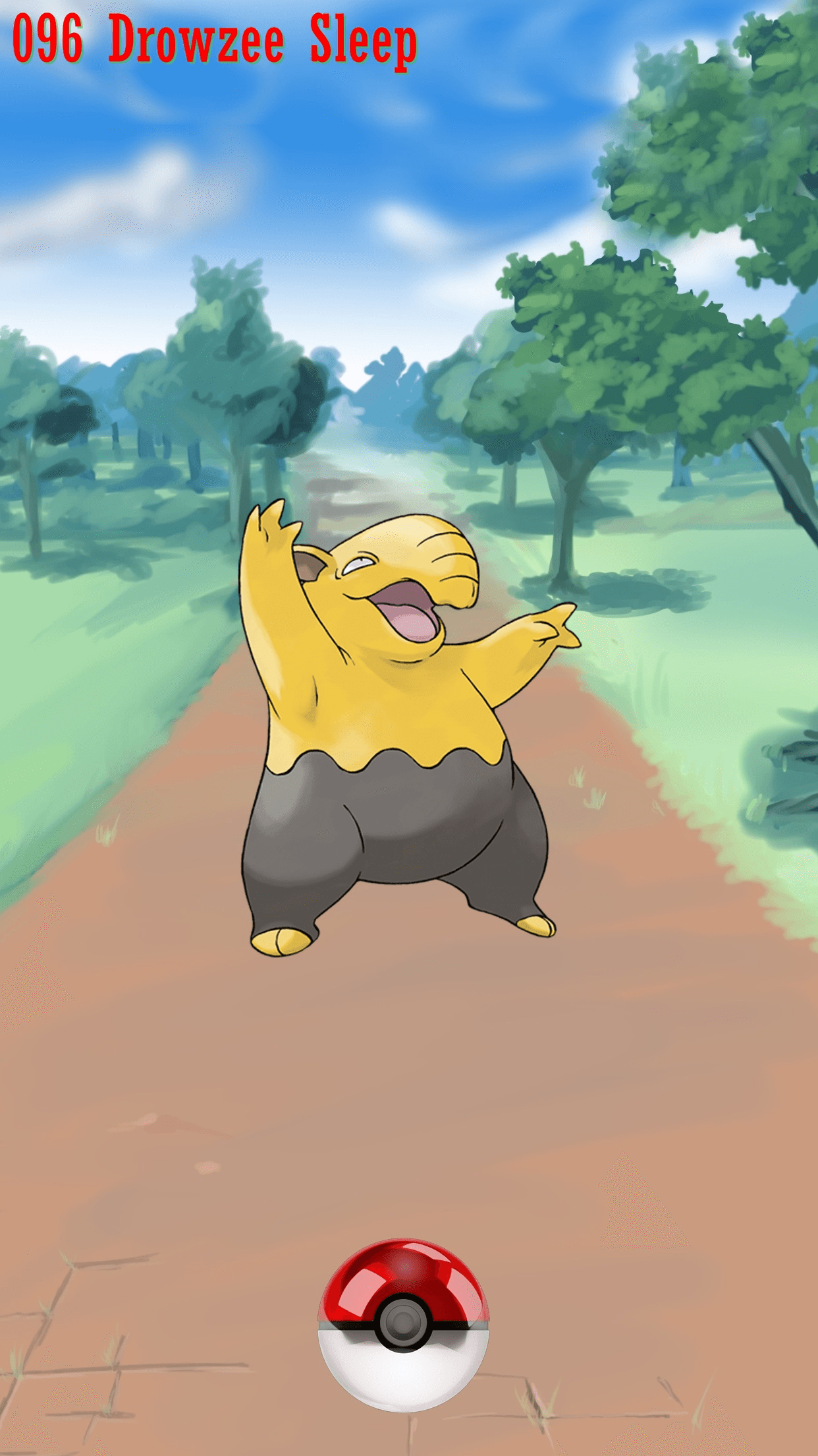 Street Pokeball Drowzee Sleep