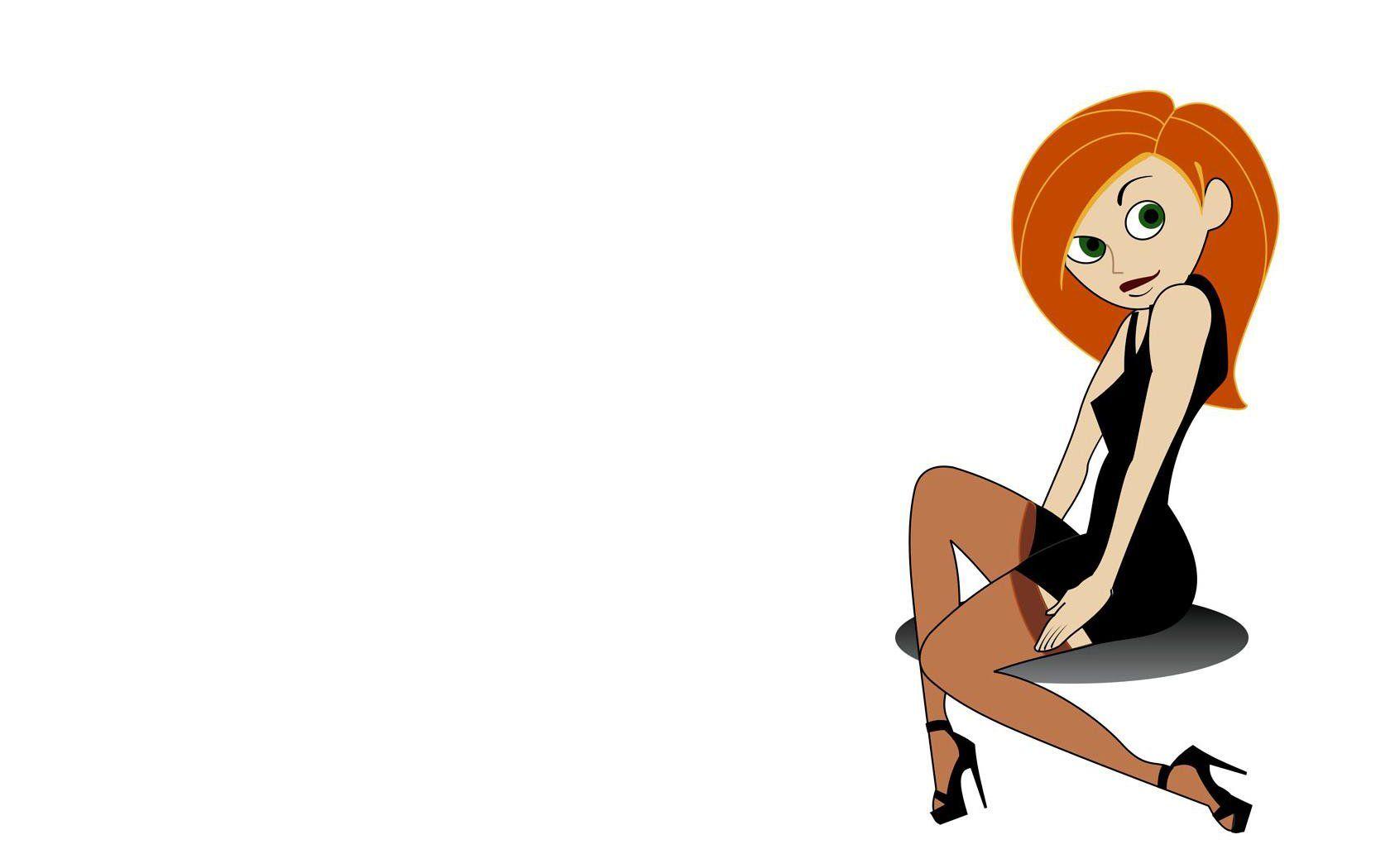 Download 1680x1050 Kim Possible simple background white background