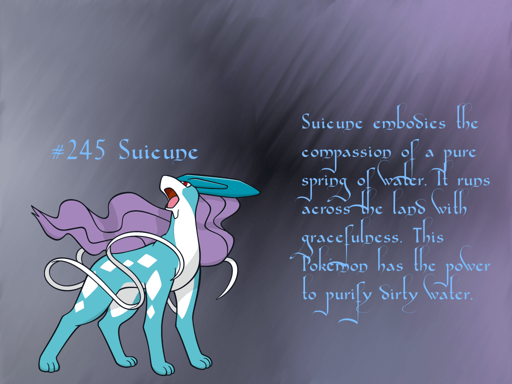 Suicune GIMP Wallpaper By Queen Articuno