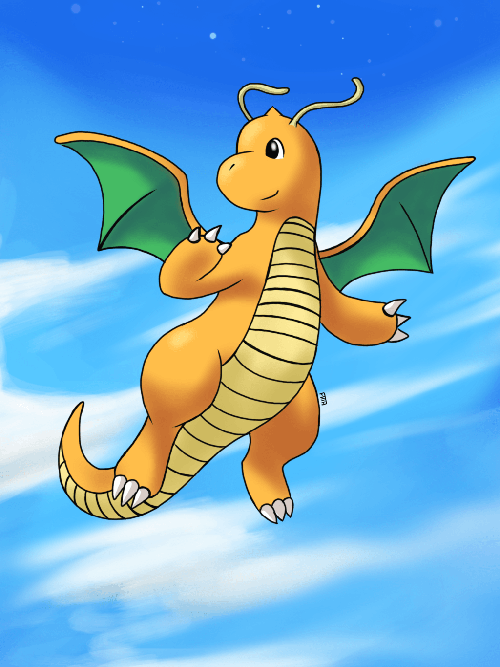 Dragonite Flying