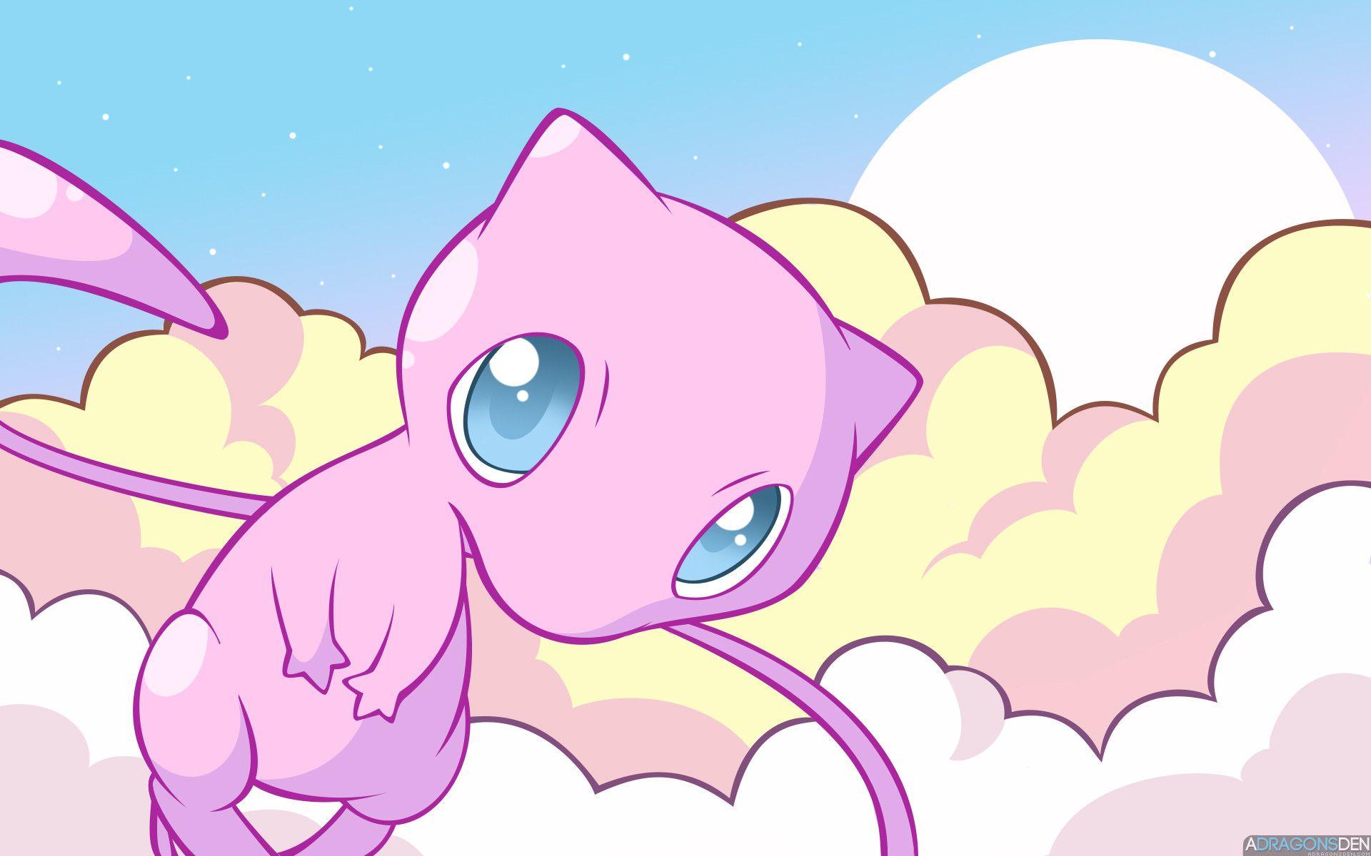 Mew the Pokemon image Mew in the Clouds HD wallpaper