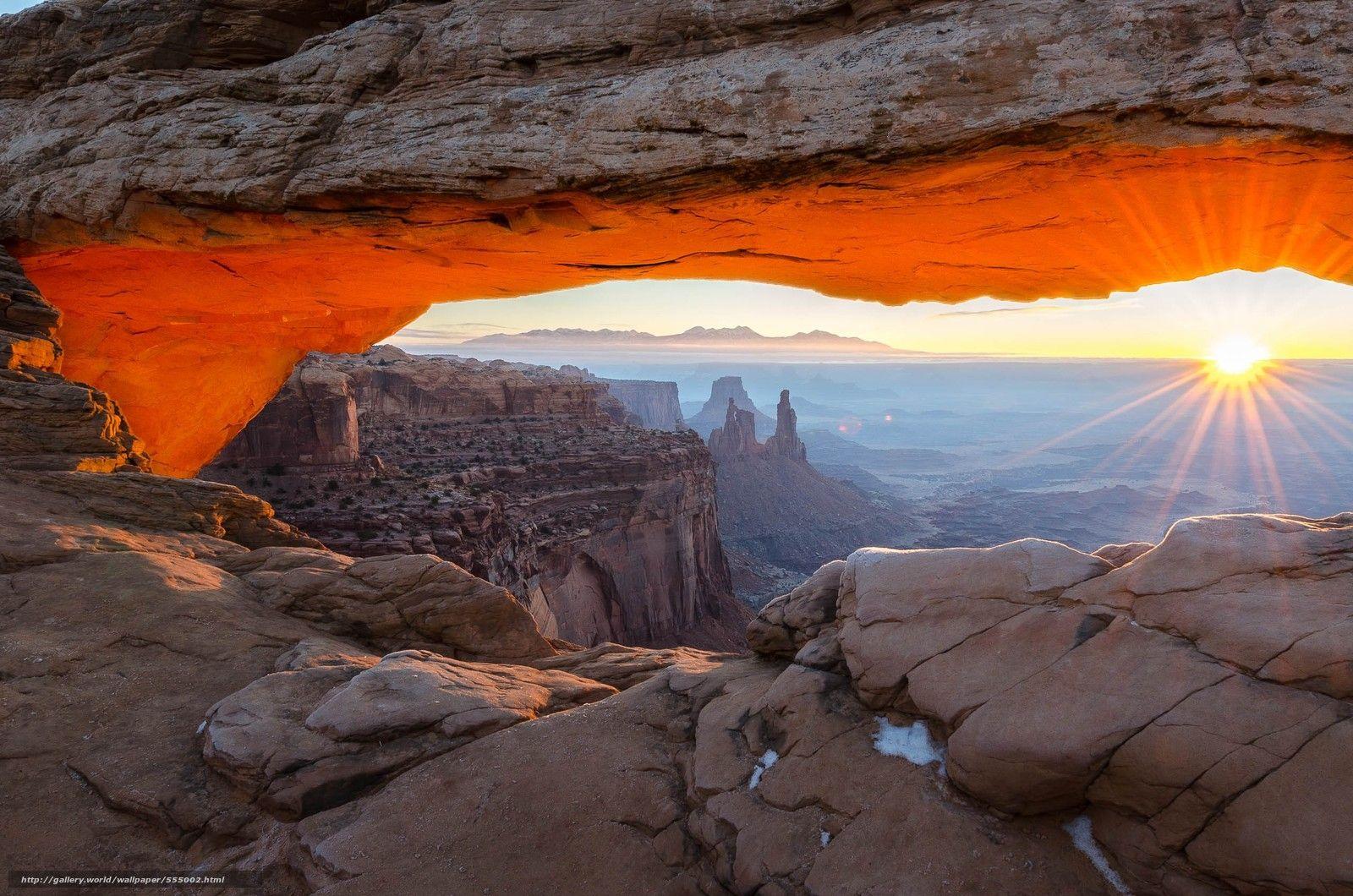 Download wallpaper Canyonlands National Park, Mountains, Rocks