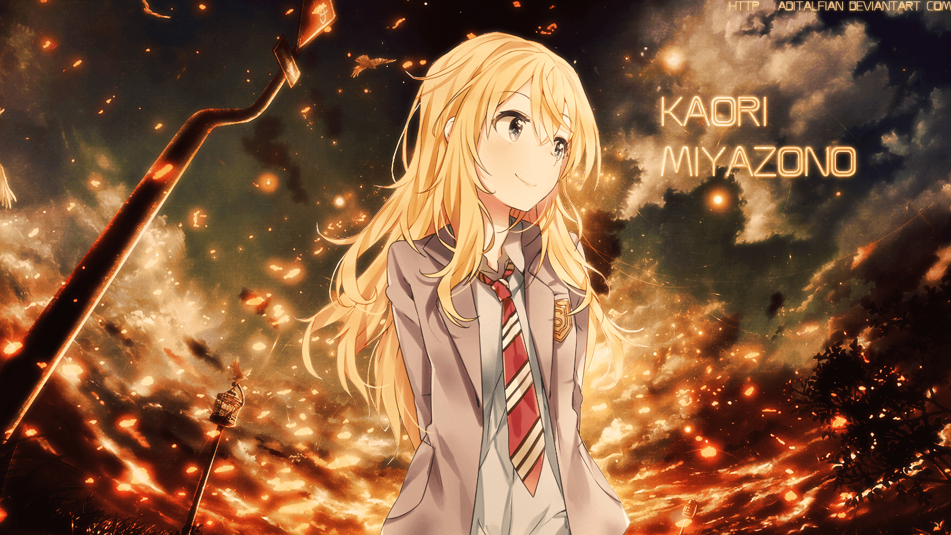 Anime Your Lie In April Kaori Miyazono Wallpaper