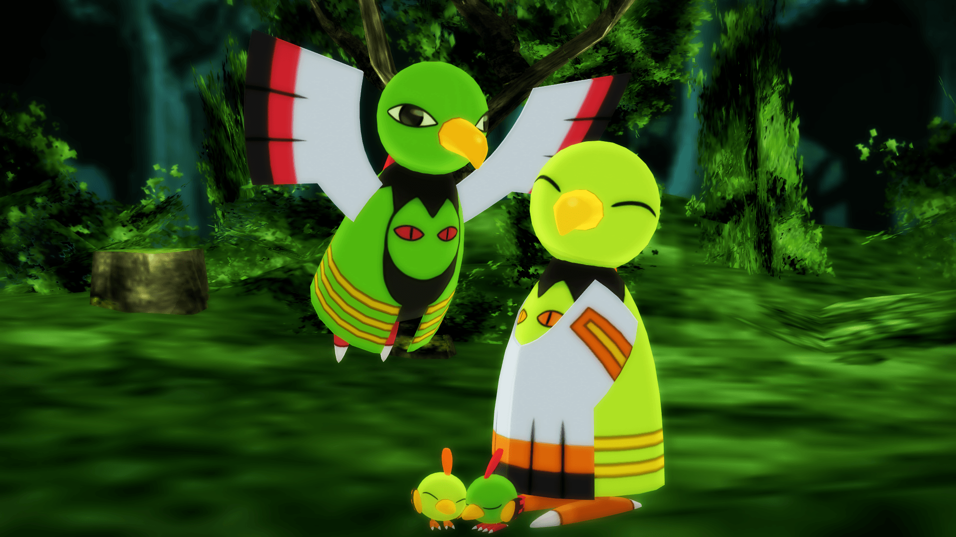 MMD PK Natu and Xatu DL