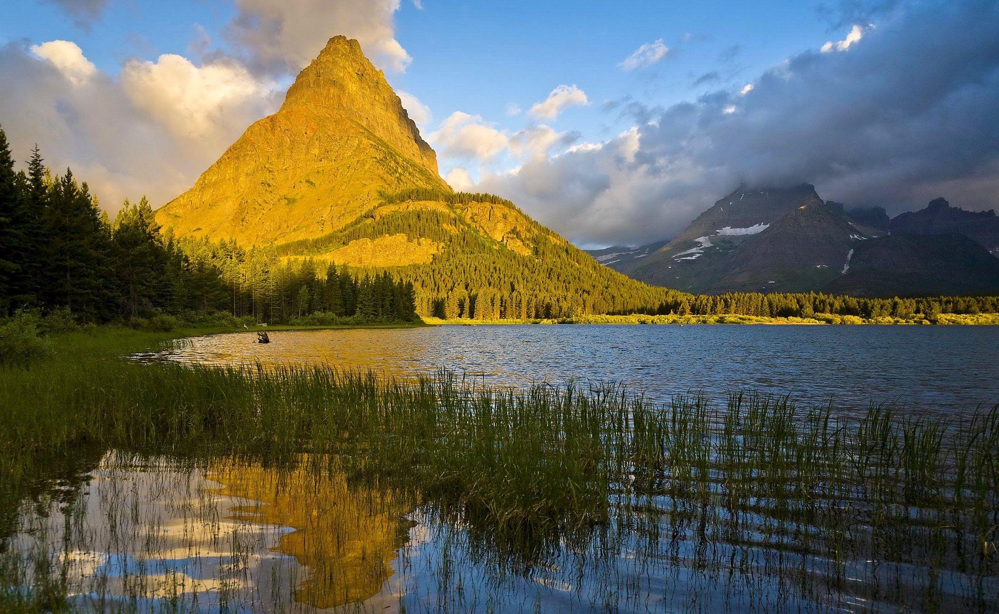 Lakes: Usa Nature Park North Lake Mountains Cascades Sky Full HD