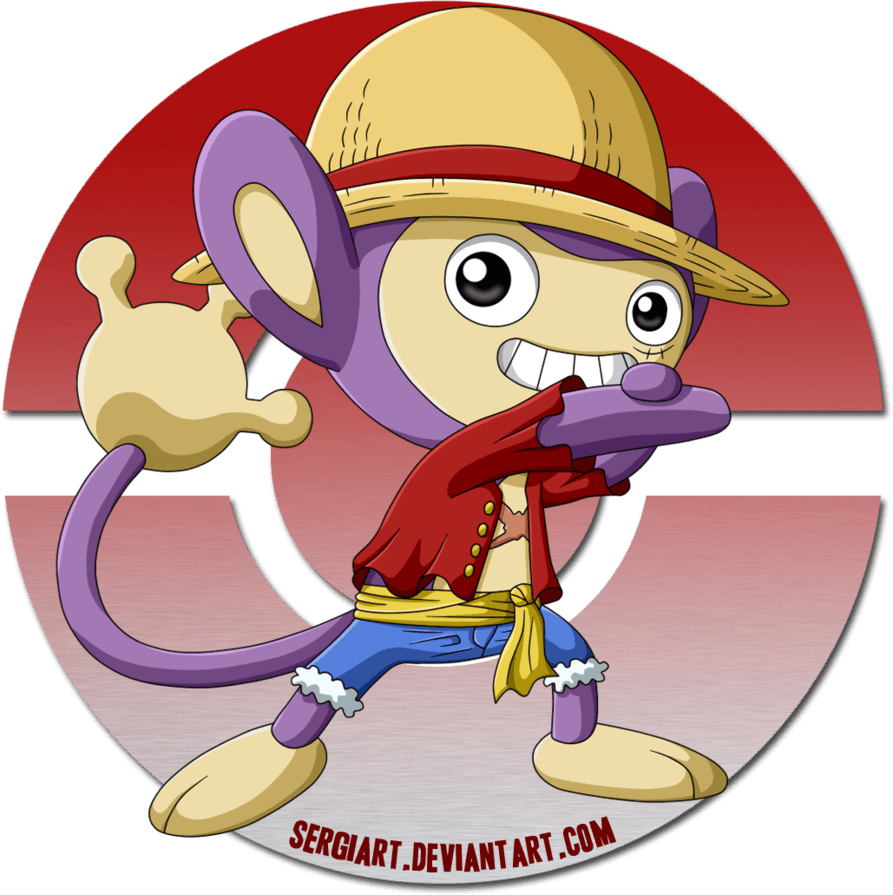 One Piece x Pokemon x Aipom