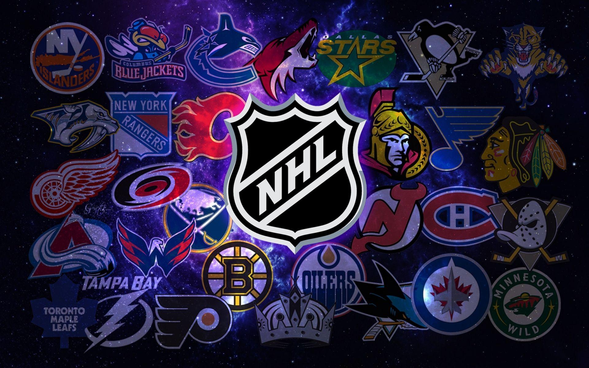 NHL Big Logo Team Wallpaper