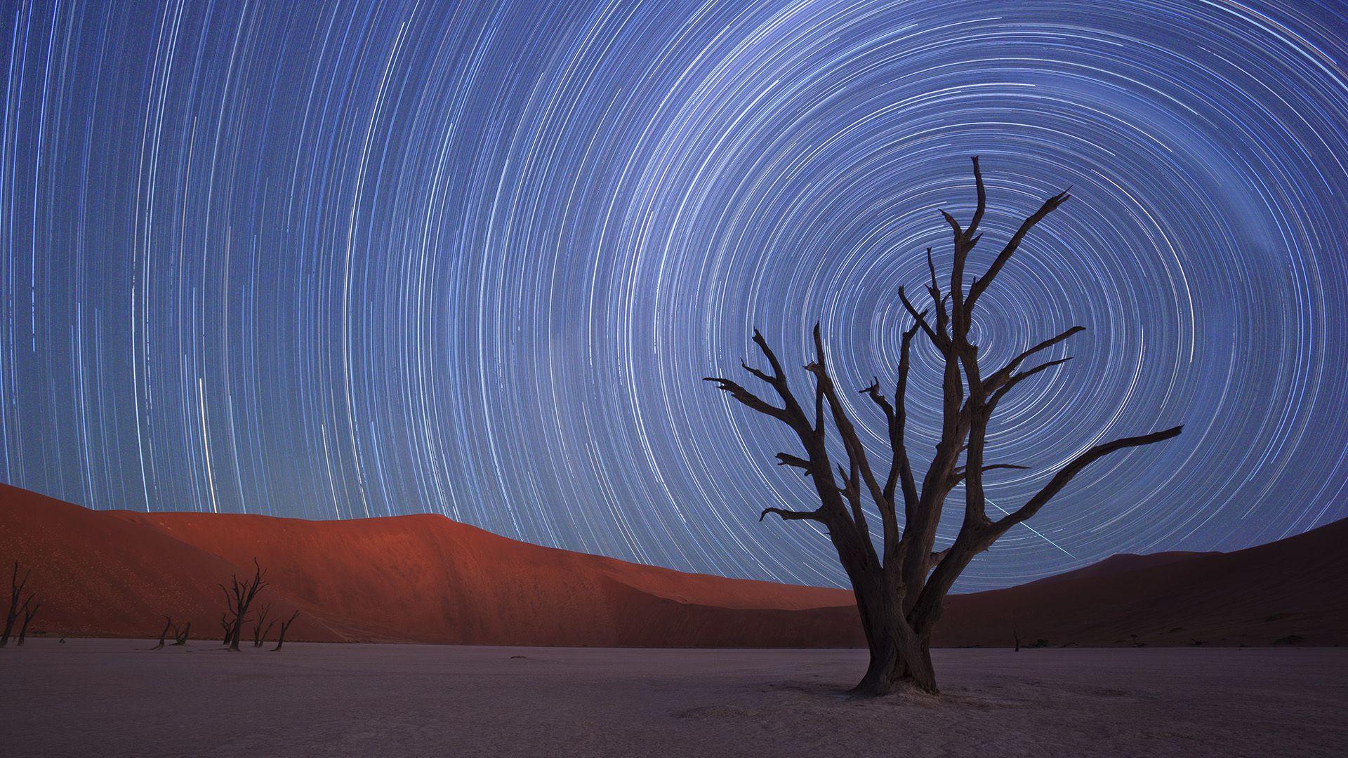 Star Trails, Sossusvlei, Namib Naukluft National Park, Namib HD