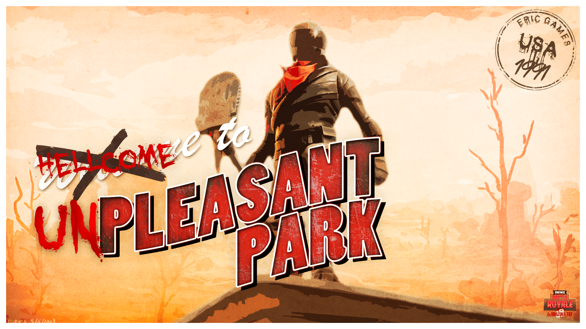 I made a Pleasant Park Post Card wallpaper 1080p another version