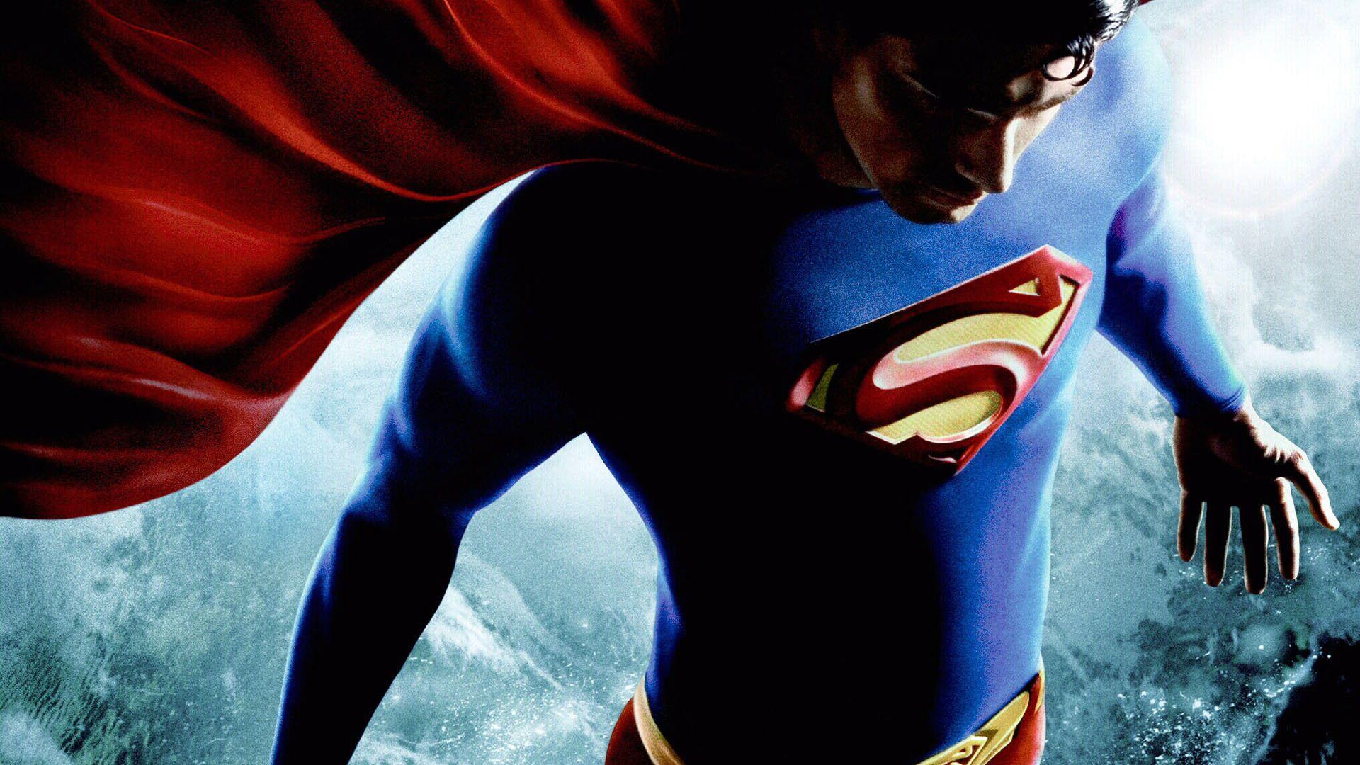 Superman Returns Above Earth Cartoon Full HD Wallpaper for Sony