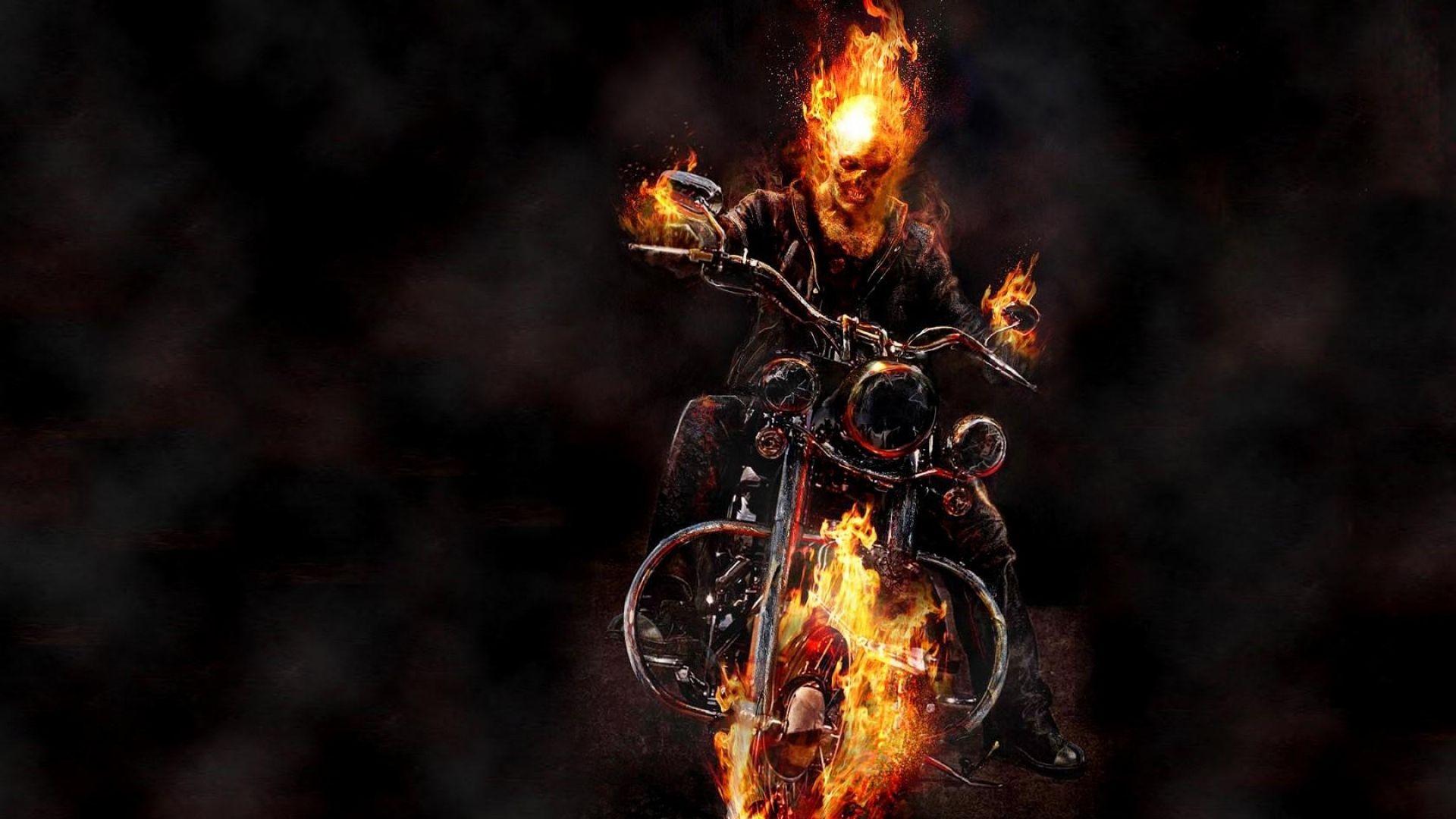 Motorcycle Ghost Rider Image HD Wallpaper