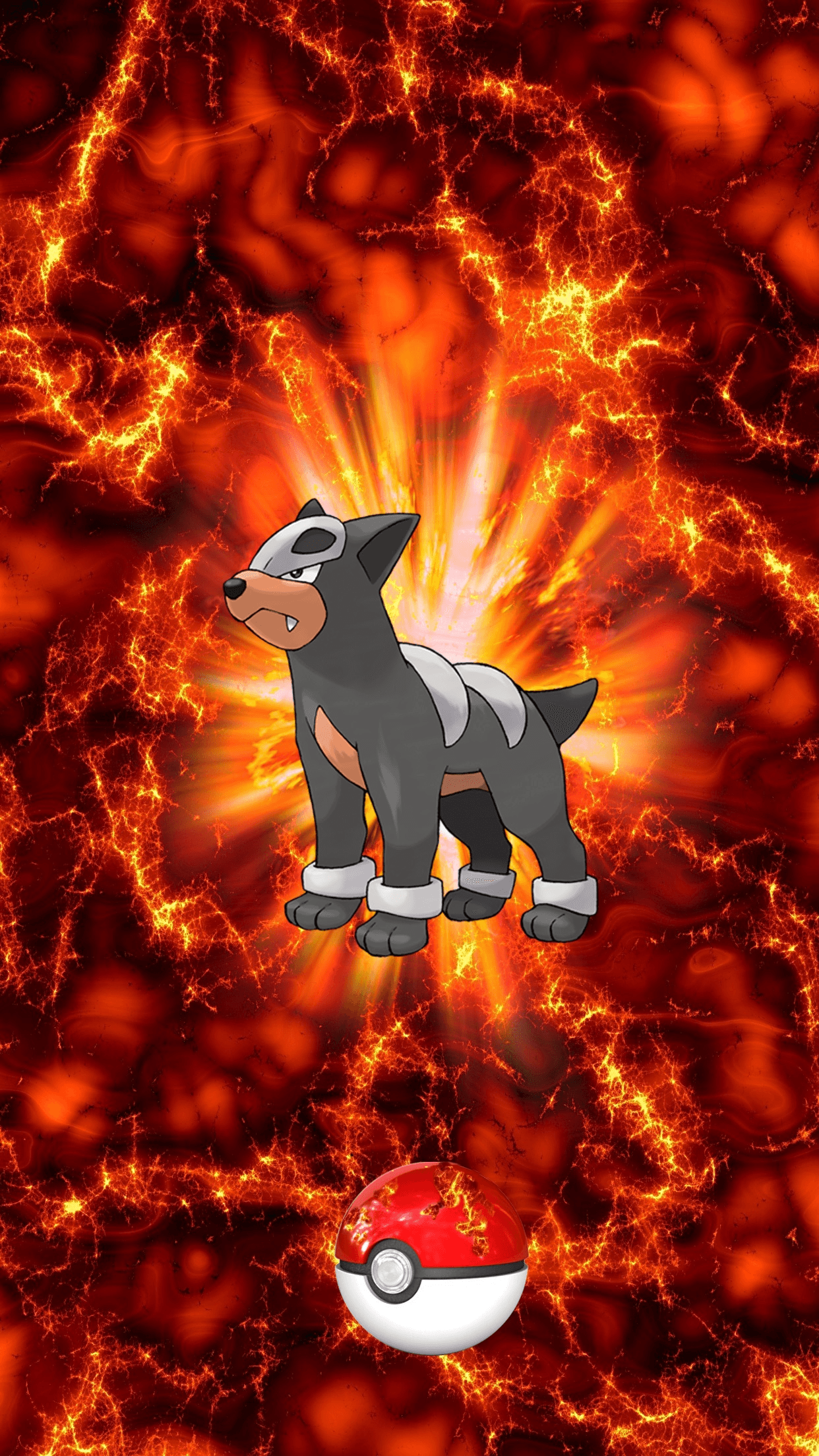 Fire Pokeball Houndour Delvil 16 Egg