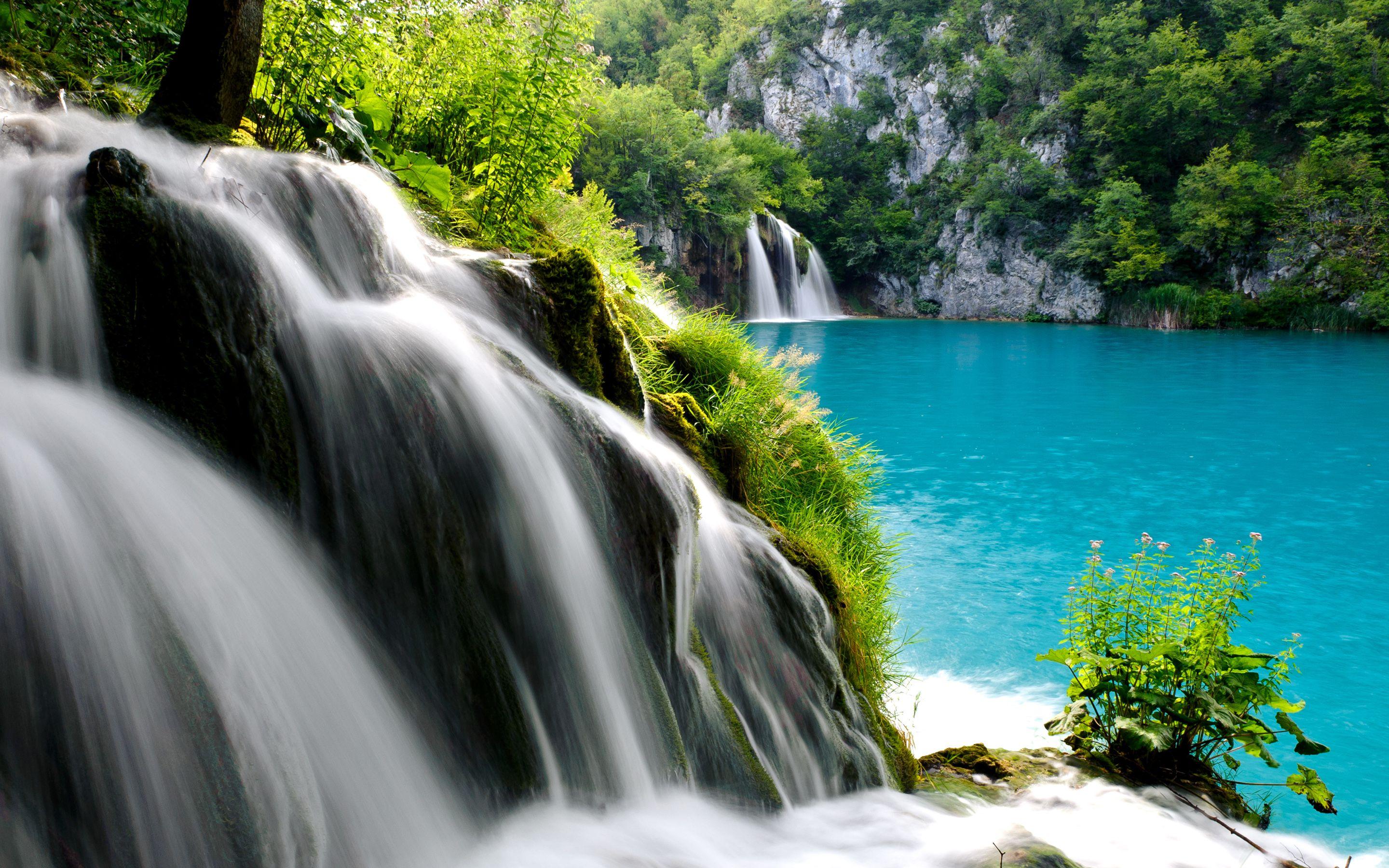 Plitvice Lakes National Park Waterfall Wallpaper. HD Wallpaper