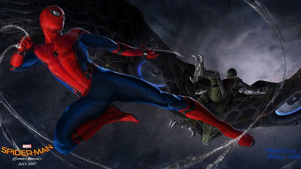 Wallpaper Spider Man: Homecoming, 2017 Movies, Concept Art, Spider