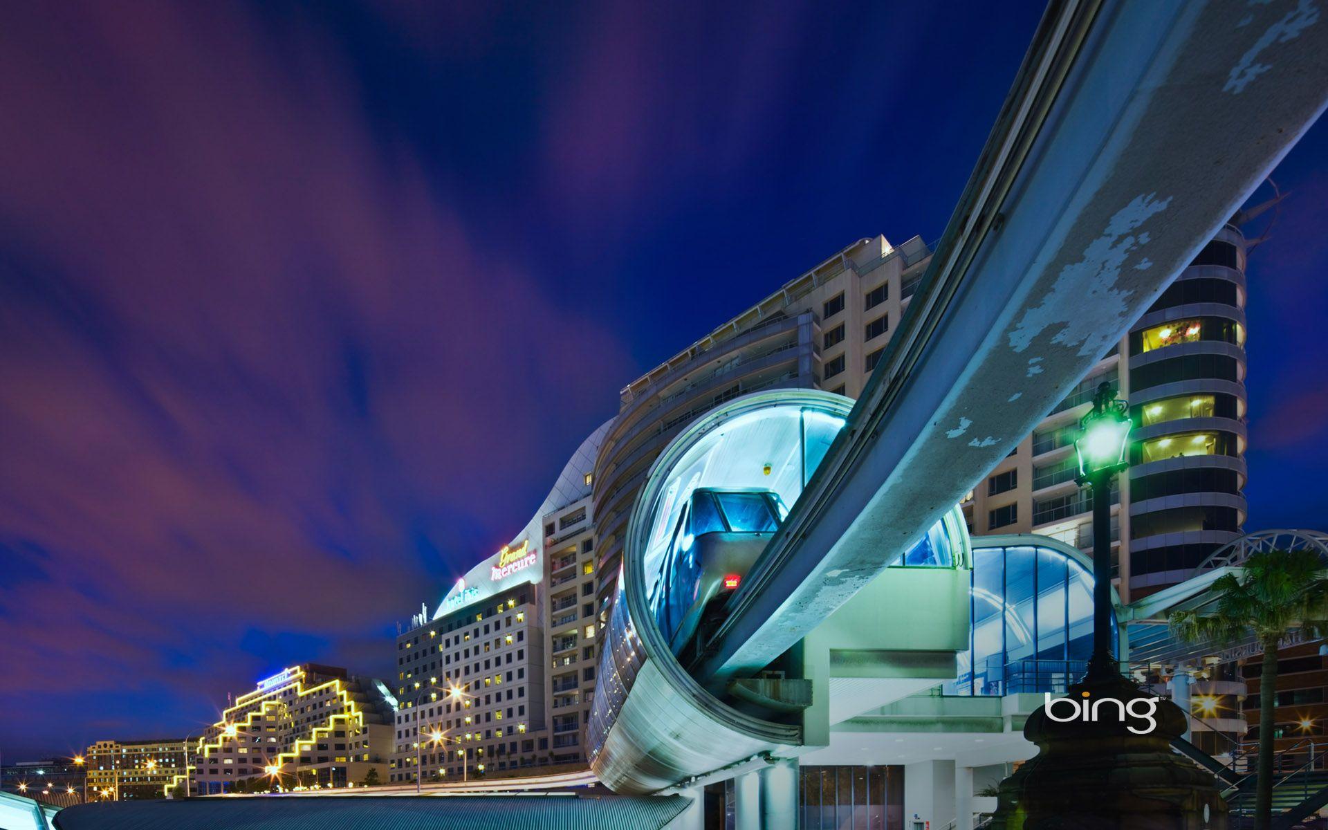 Monorail Darling Harbour Sydney Wallpaper