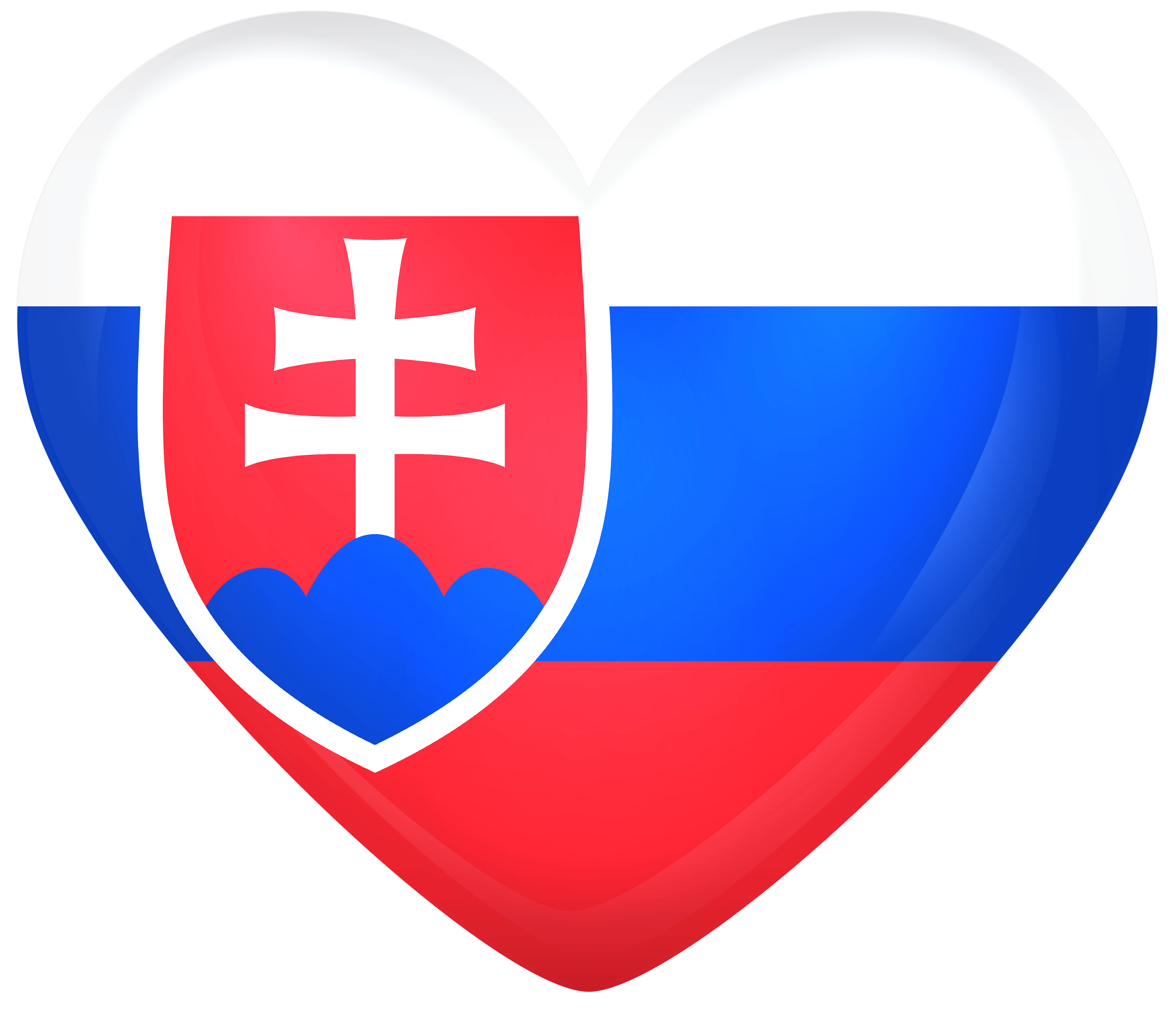 Slovakia Large Heart Flag Quality
