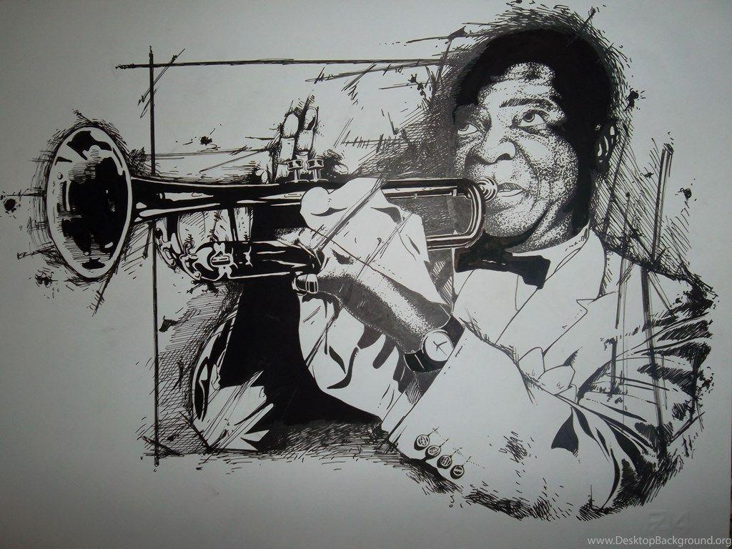 Louis Armstrong By N4ndrom4n Desktop Background
