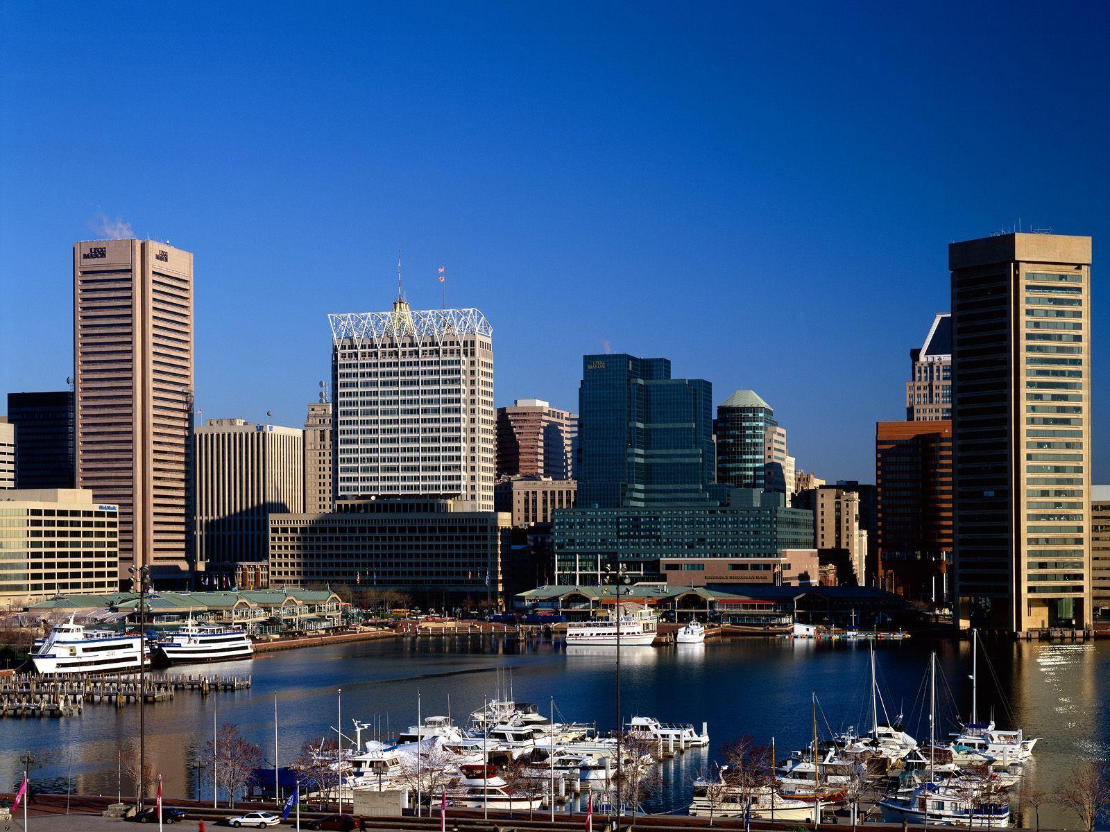 Baltimore Maryland. Download North America wallpaper, 'inner harbor