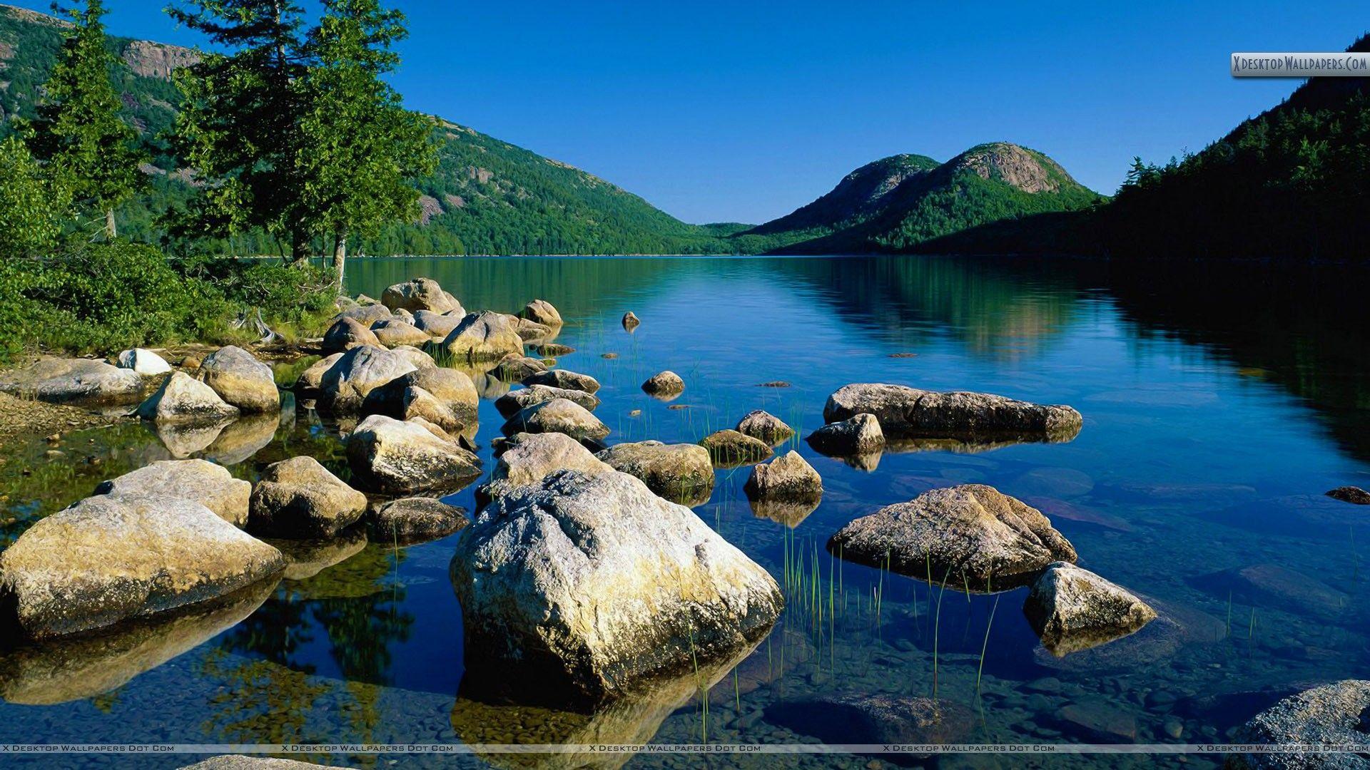 Jordan Pond, Acadia National Park, Maine Wallpaper