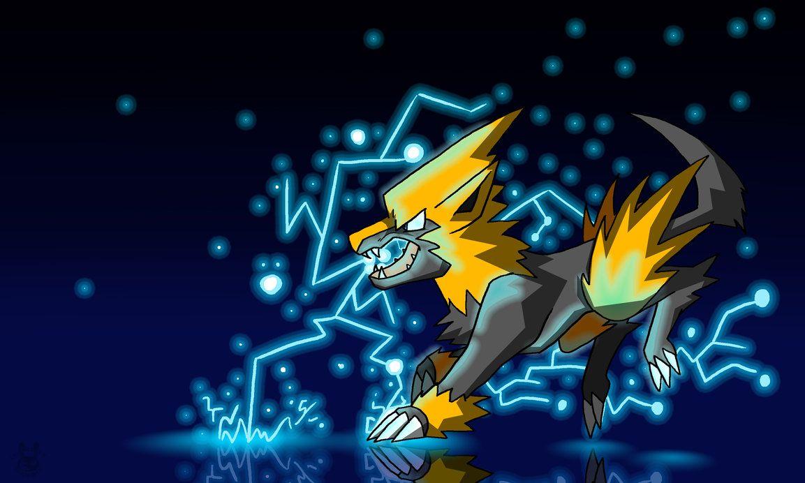 Shiny Manectric Wallpaper By Inkblot Rabbit