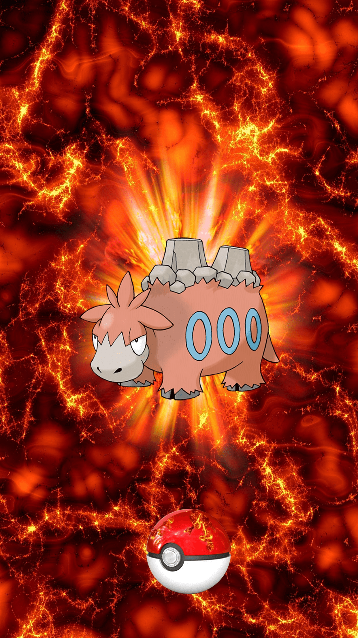 Fire Pokeball Camerupt Bakuuda 17 Numel