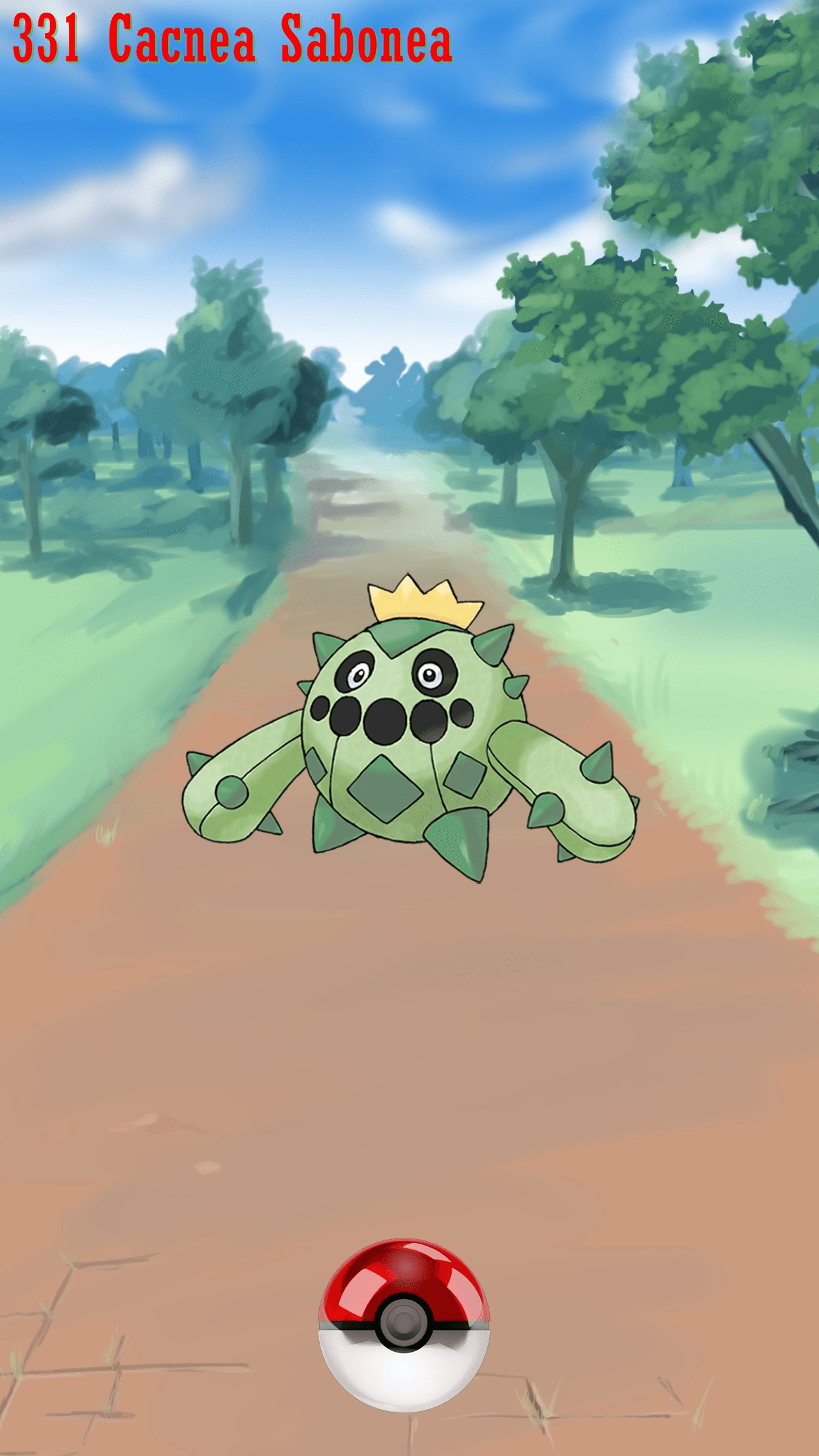 Street Pokeball Cacnea Sabonea