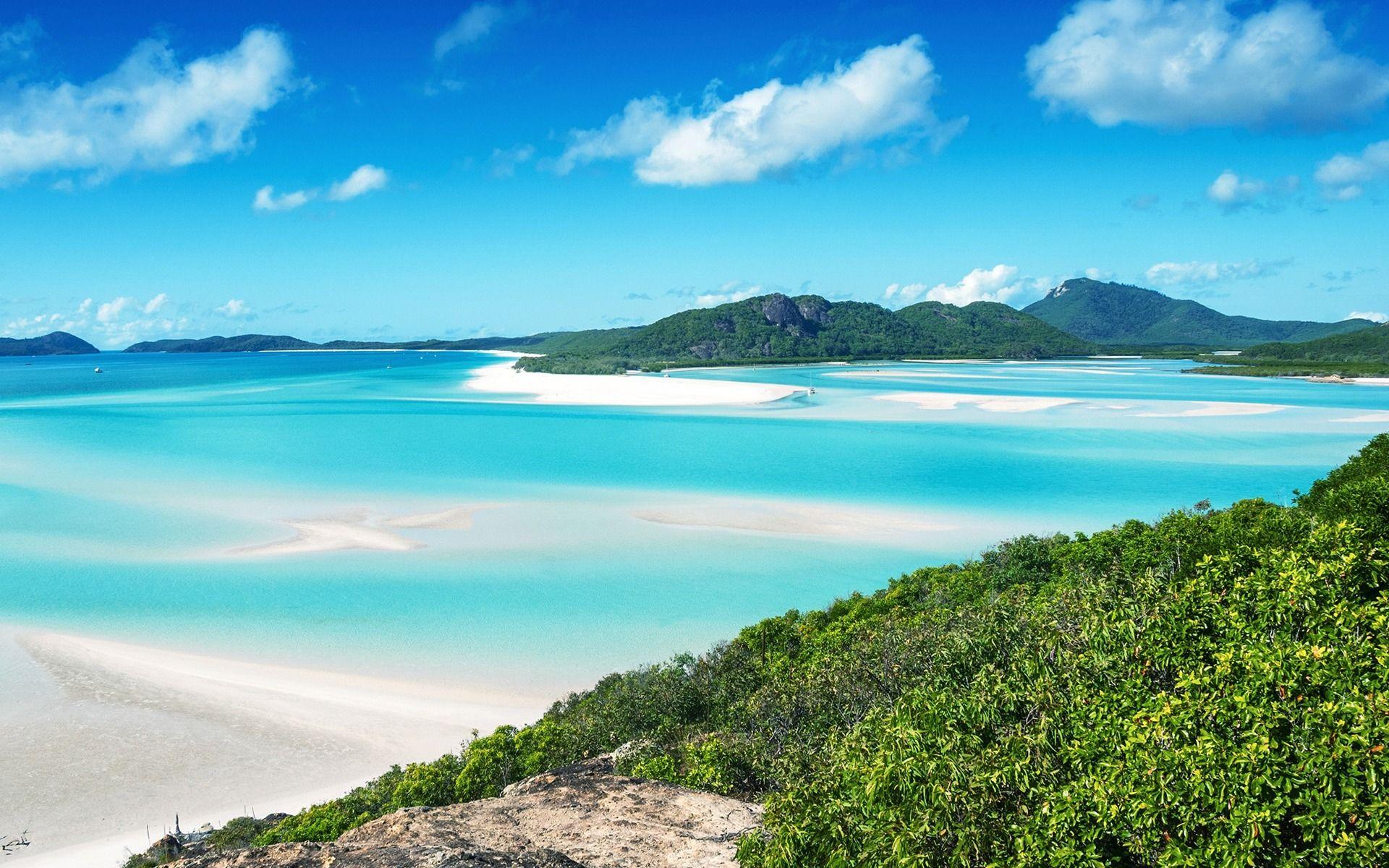 Download wallpaper Whitsunday Island, Australia, tropical island