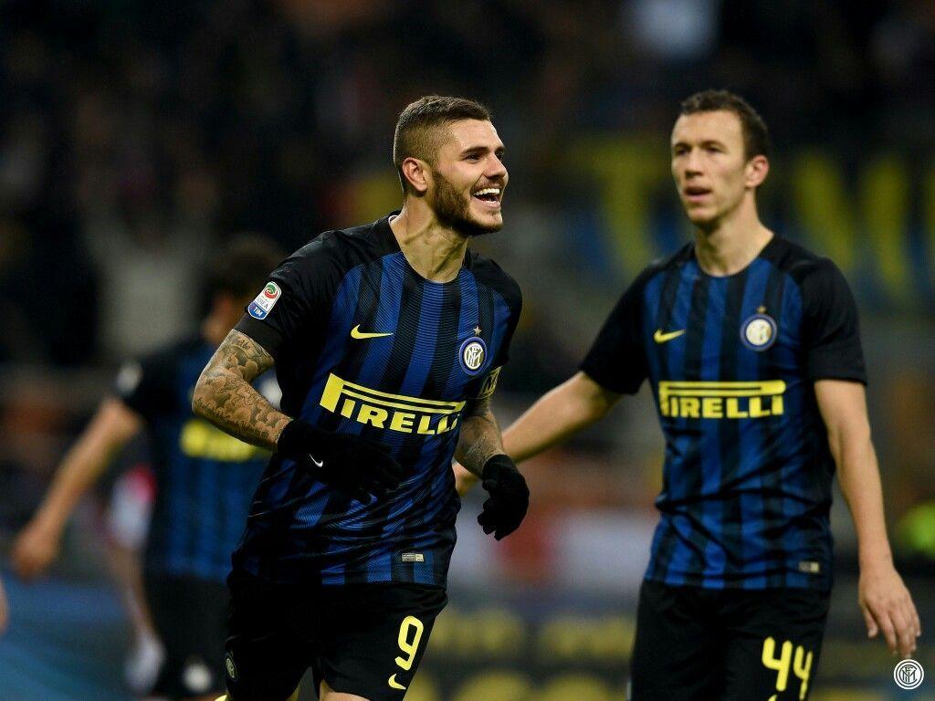 Inter de Milan Mauro Icardi y Ivan Perisic. Serie A