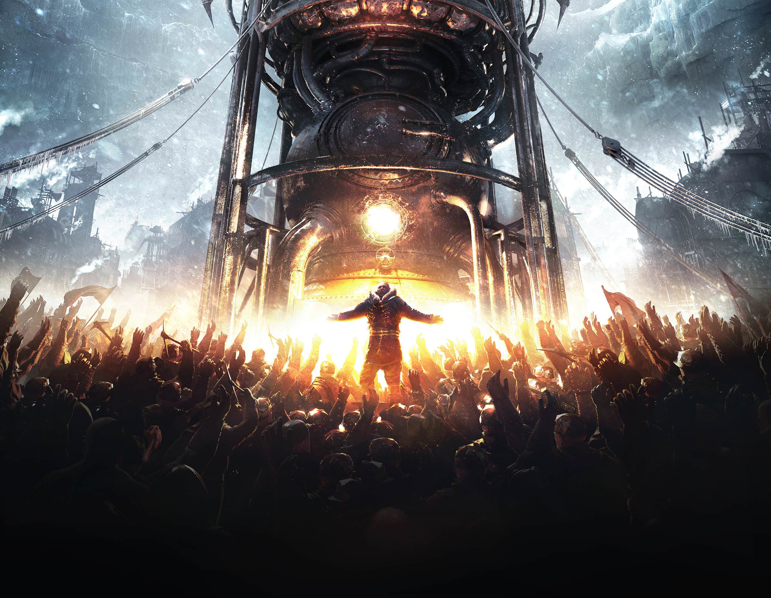 Wallpaper Frostpunk, Strategy, City builder, Games