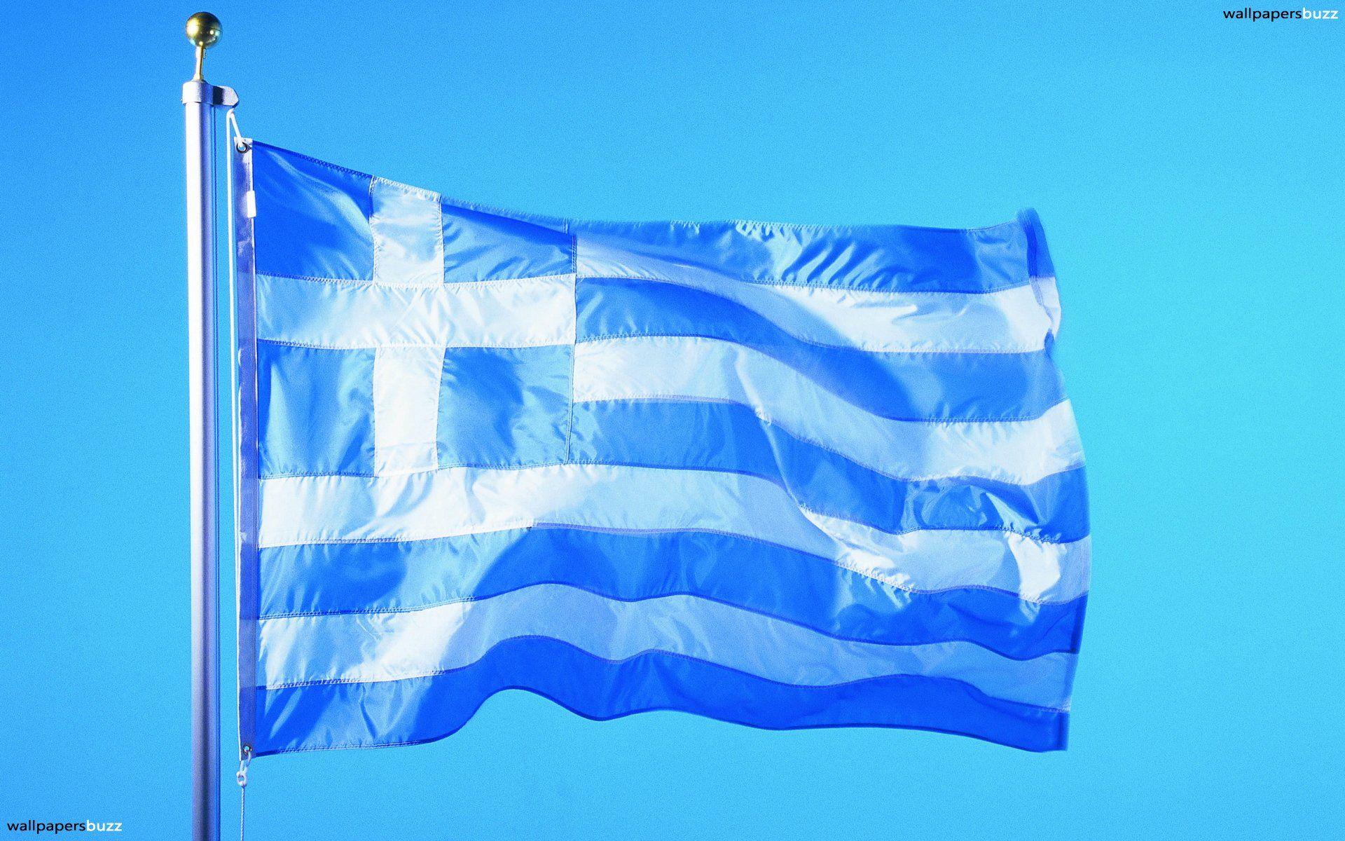 The traditional flag of Greece HD Wallpaper