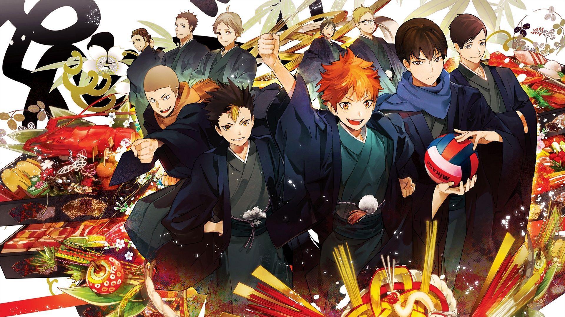 Haikyuu Anime Wallpaper Characters Karasuno Team Art 1920x1080