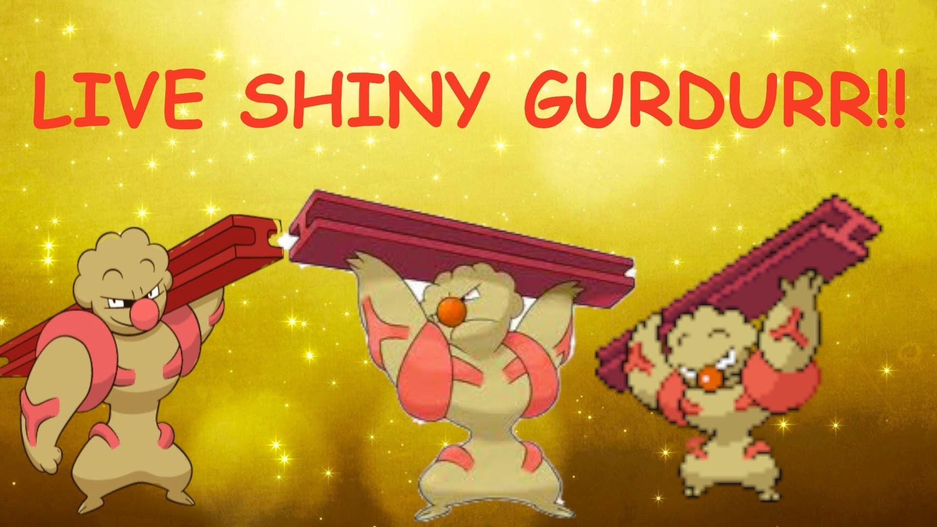 First LIVE On YouTube!!! Shiny Gurdurr in Pokemon Y after 704