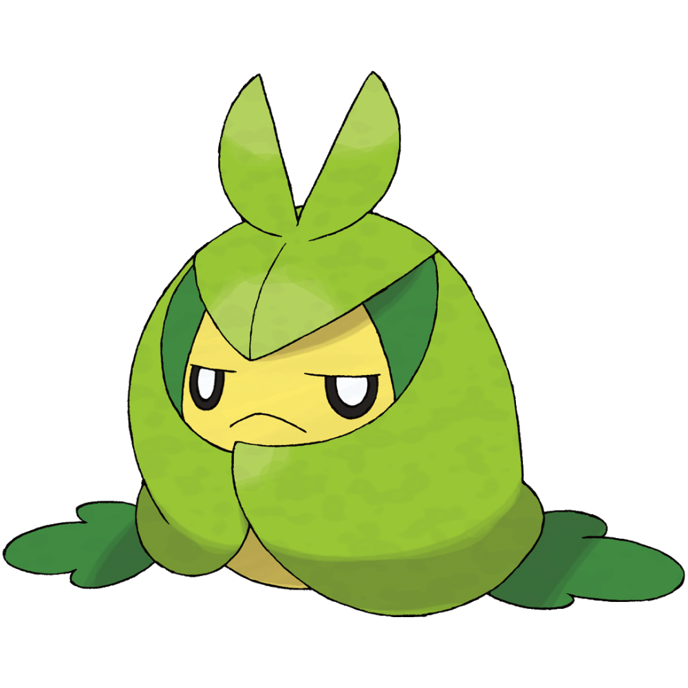 Swadloon. Grass Out Of. Unova. Leaf Wrapped Pokemon
