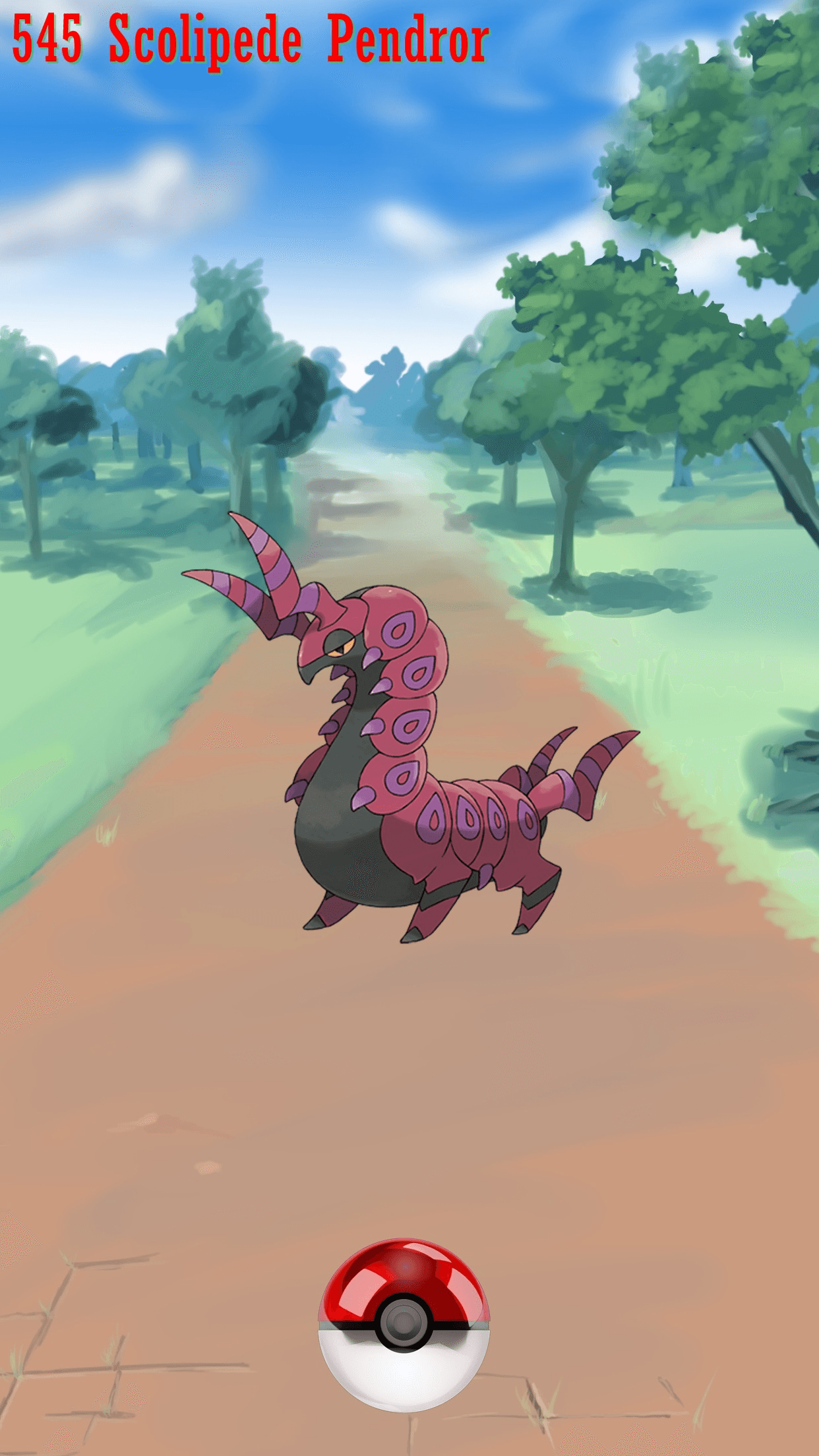 Street Pokeball Scolipede Pendror