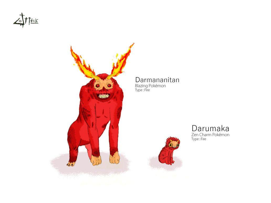 Darmanitan And Darumaka By Dr Jottick