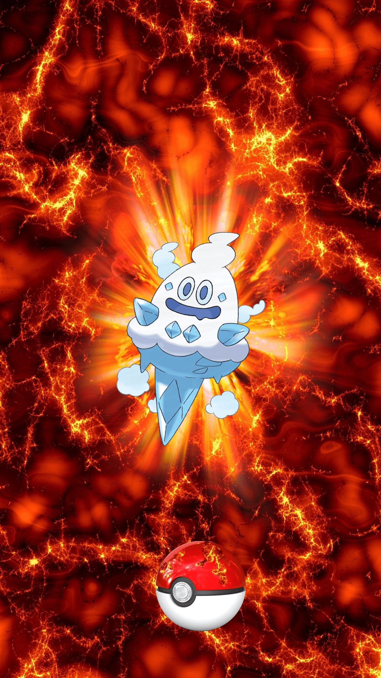 Fire Pokeball Vanillish Vanirich 102 Vanillite